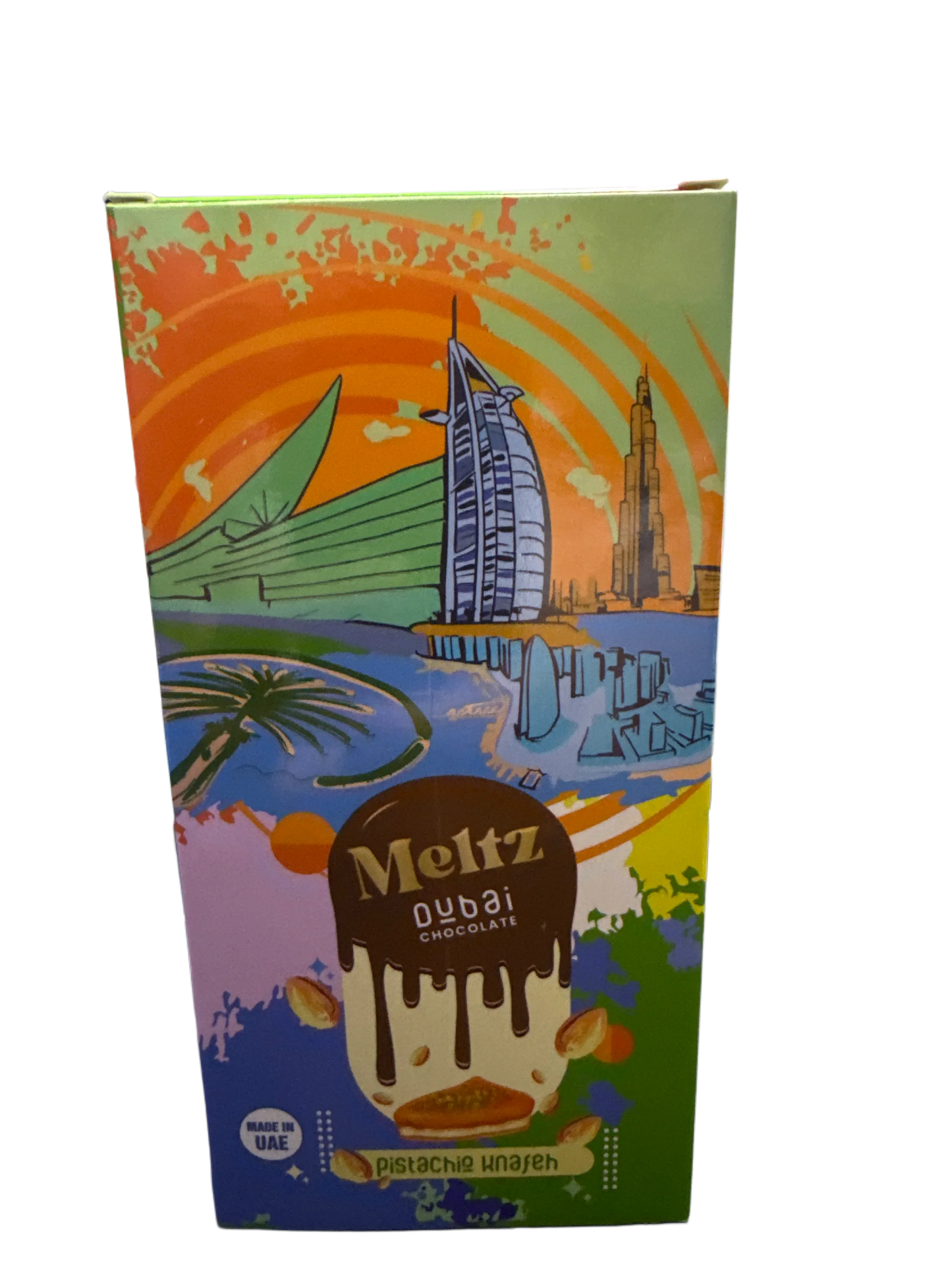 Meltz Dubai Chocolate Pistachio Knafeh Flavour 192G - Dubai Edition