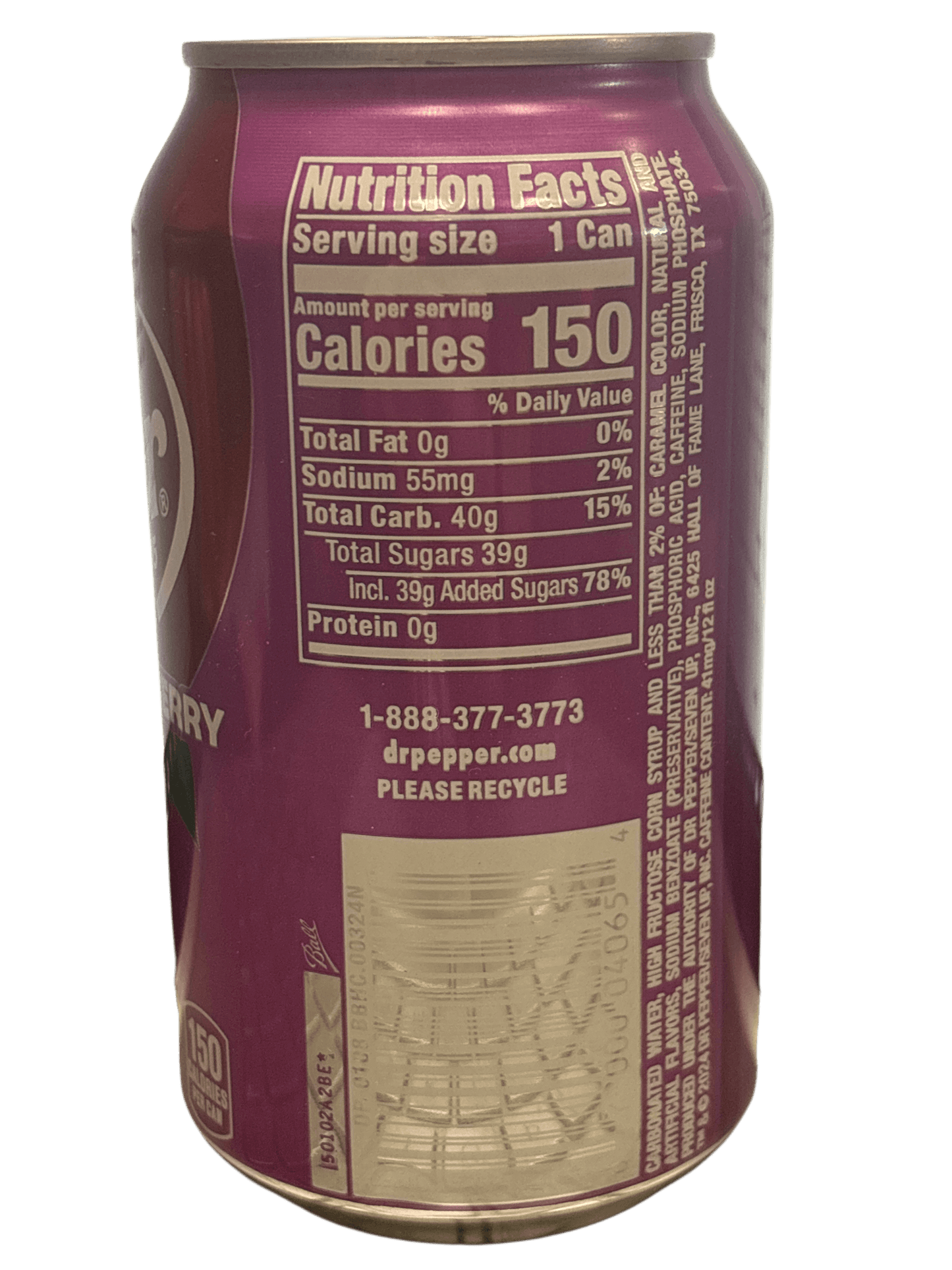 Dr. Pepper Blackberry Soda Can 355ML