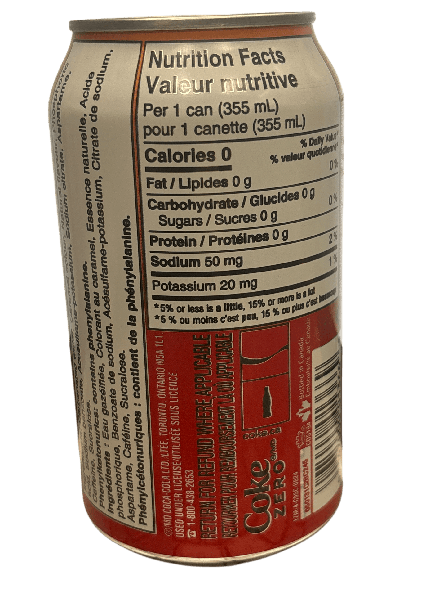 Coca Cola Zero Orange Cream Soda Can 355 ML - Canada Edition