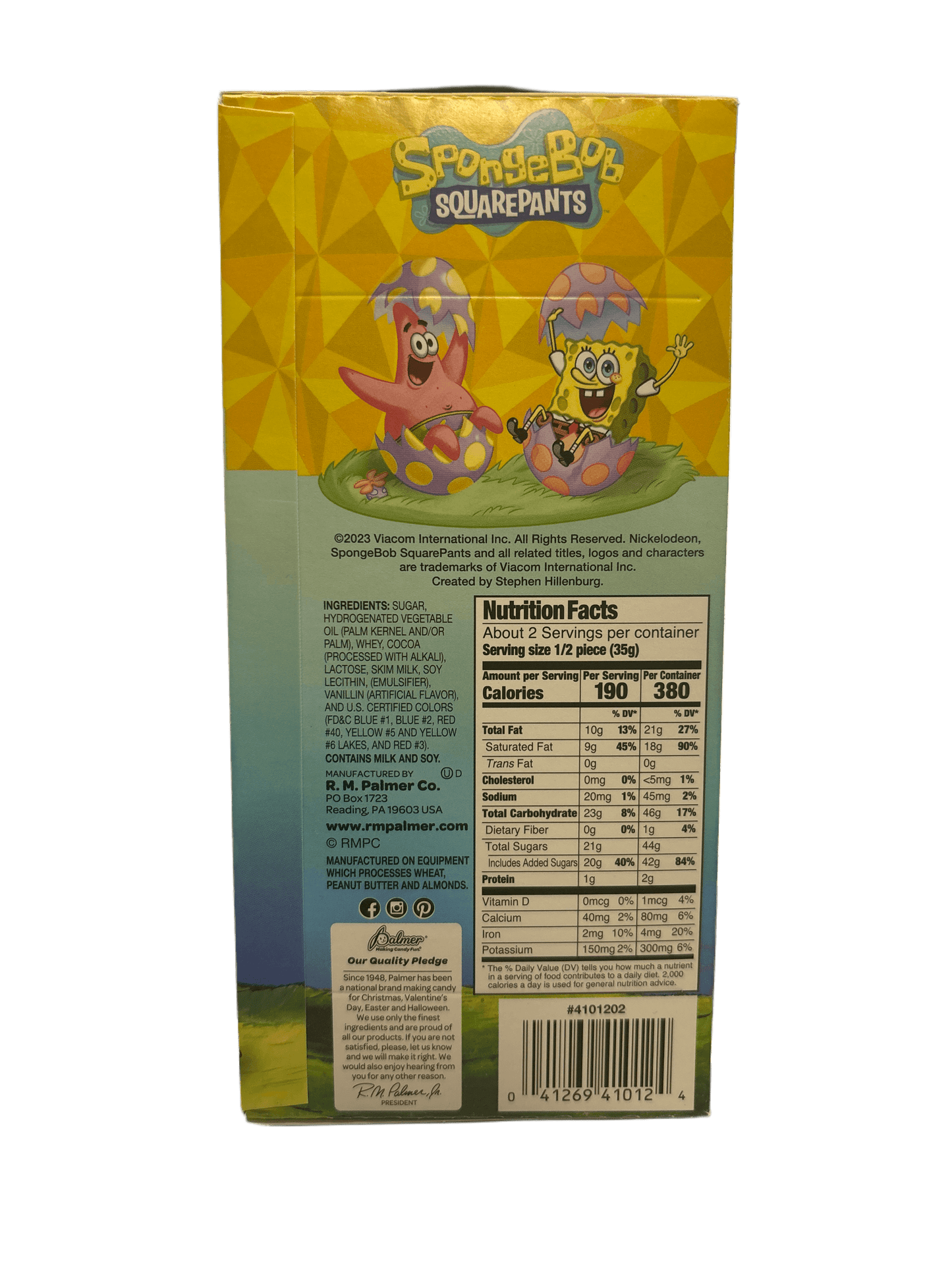 Spongebob Squarepants Chocolate Candy Happy Easter