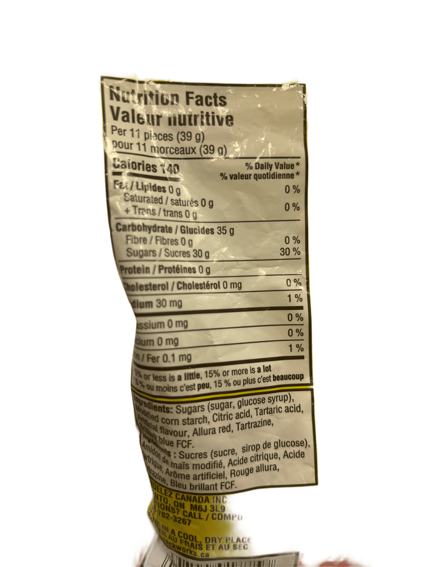 Sour Patch Kids Strawberry Candy Bag 154G - Canada Edition