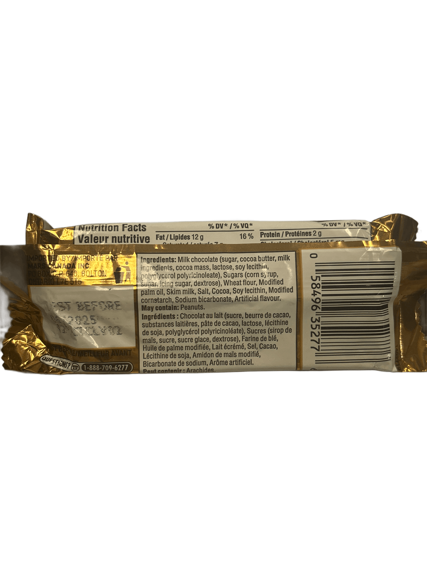 Twix Chocolate Bar 50G - Canada Edition