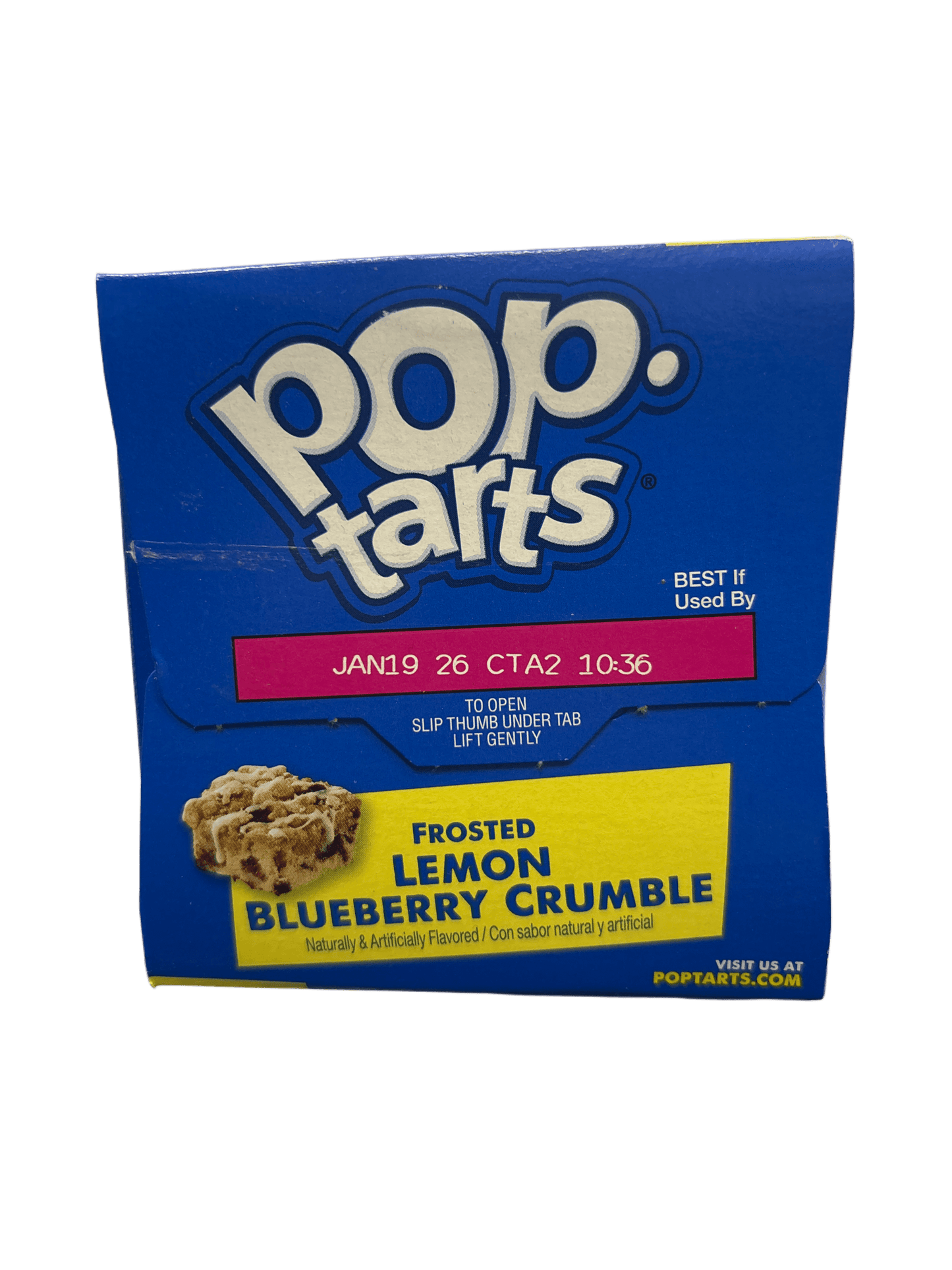 Pop Tarts Frosted Lemon Blueberry Crumble 13.5OZ - 8 Pack - U.S Edition