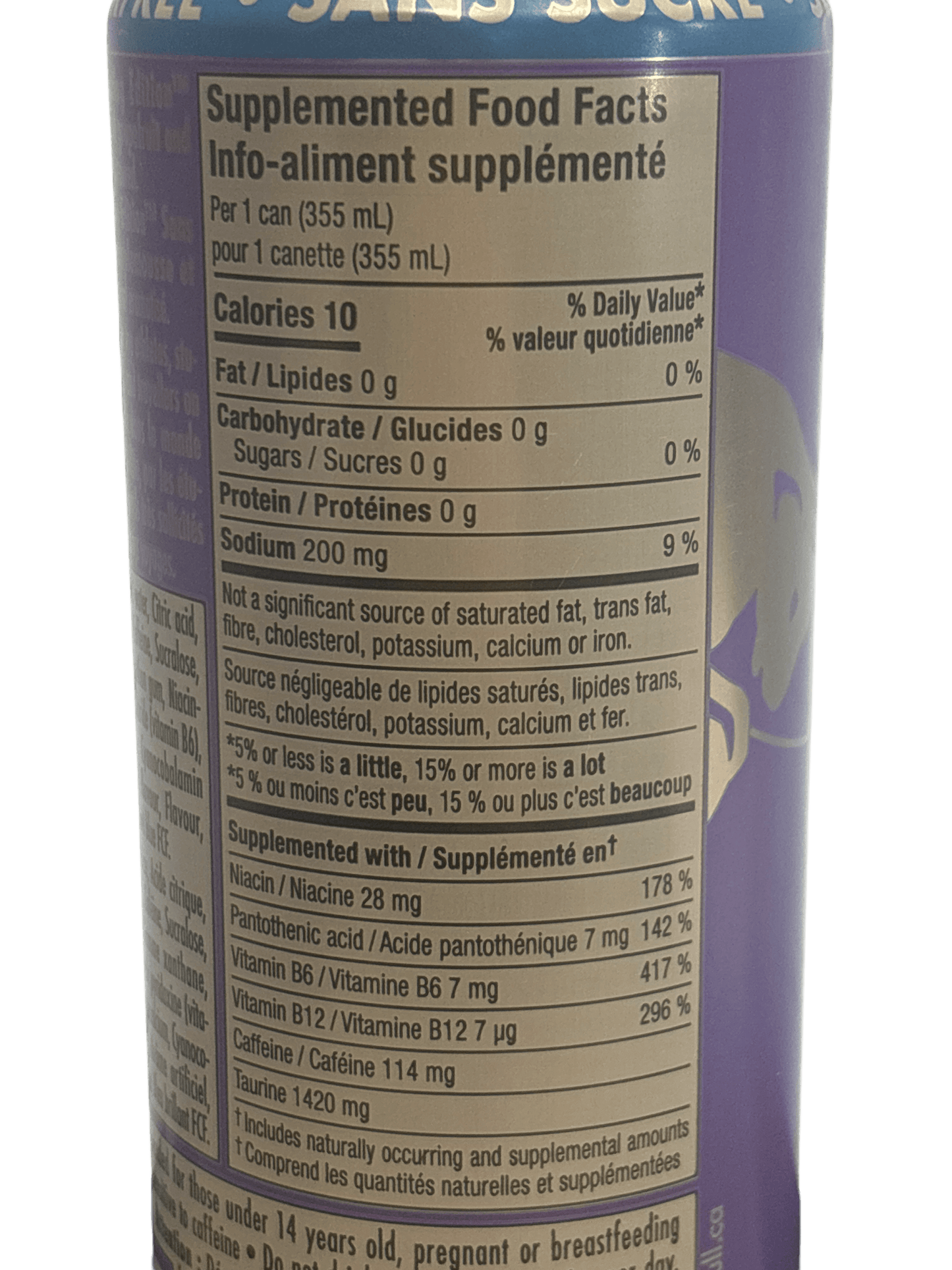 Red Bull Zero Sugar Grapefruit & Blossom Energy Drink 355ML - Canada Edition
