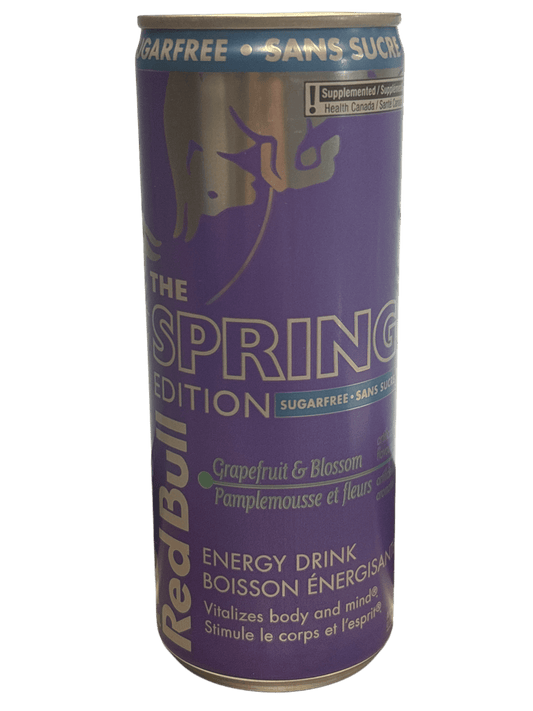 Red Bull Zero Sugar Grape Fruit & Blossom Energy Drink 250ML - Canadian Edition