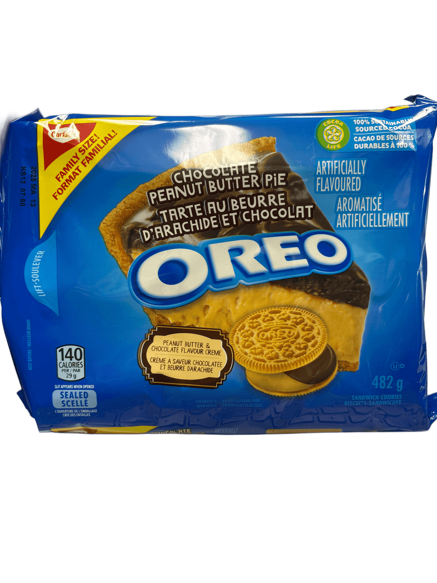 Oreo Chocolate Peanut Butter Pie Family Size 482G - Canada Edition