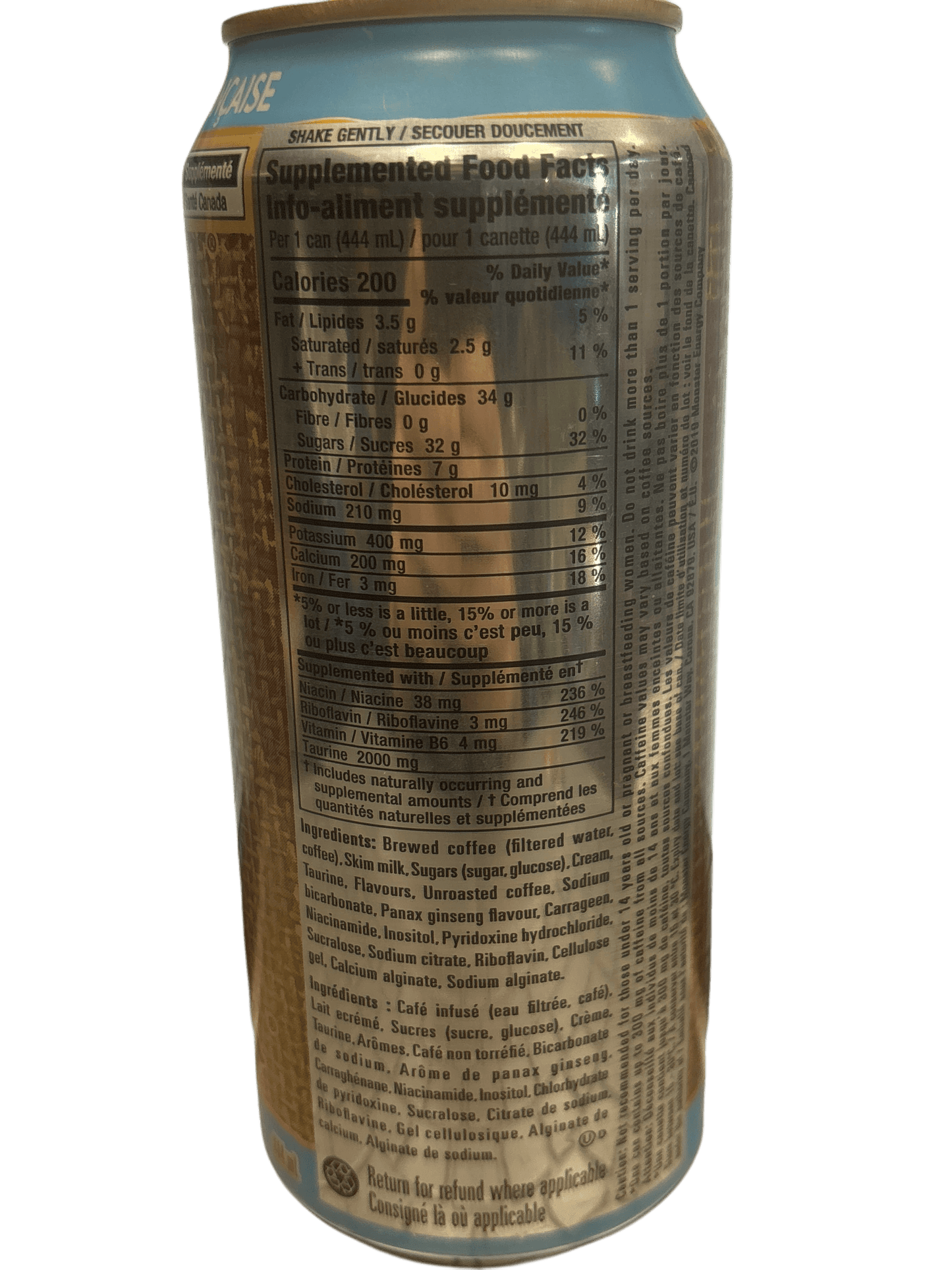 Monster Energy 300 French Vanilla Triple Shot 444ML - Canada Edition
