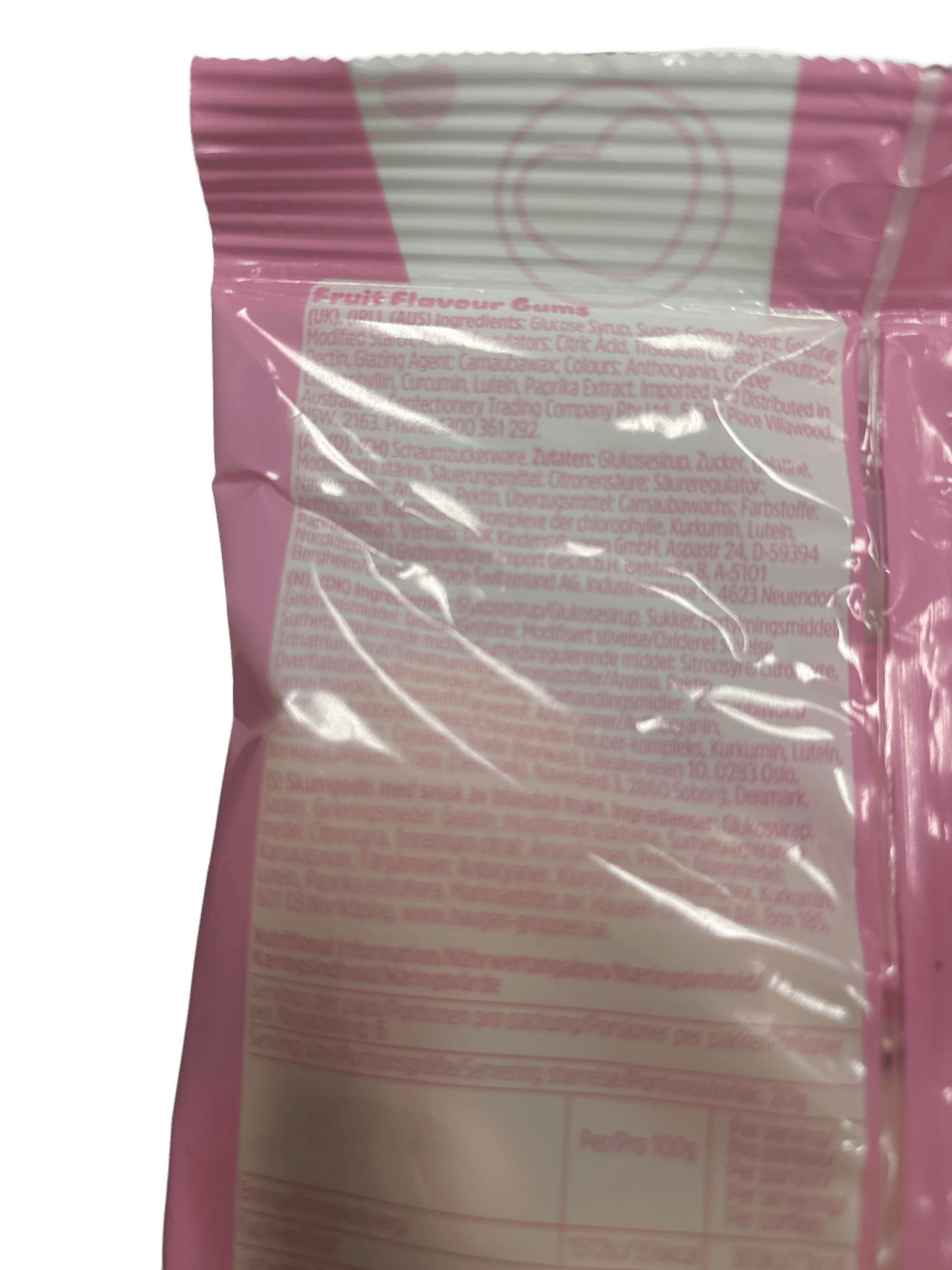 Squashies Corazones de Amor Frutas Mixtas 120G - Edición Reino Unido