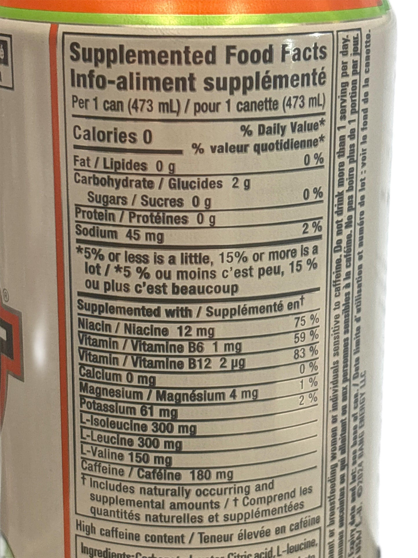 BANG Energy Peach Mango Drink 473ML - Canada Edition