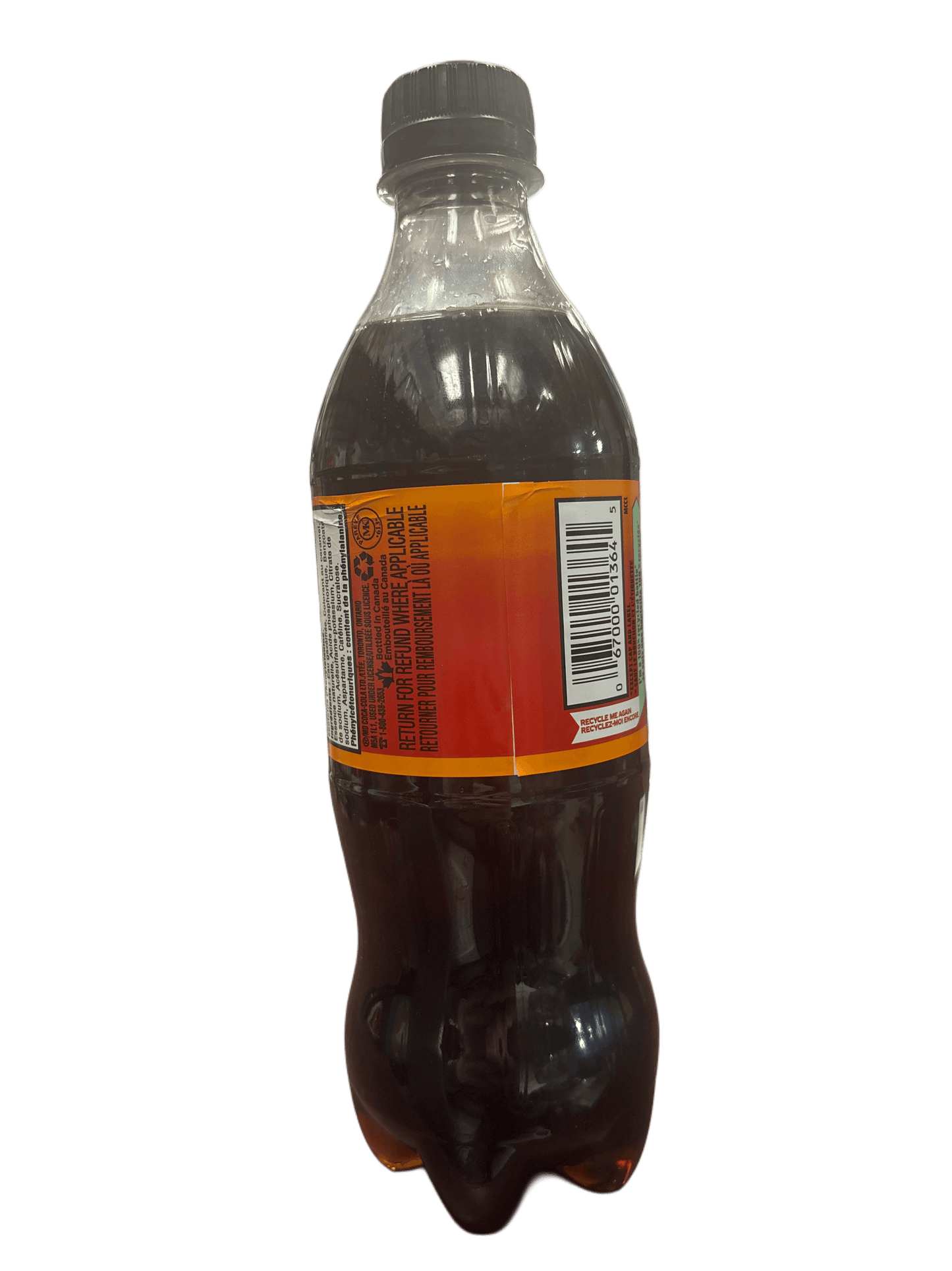 Coca Cola Zero Orange Cream Soda Bottle 500 ML - Canada Edition