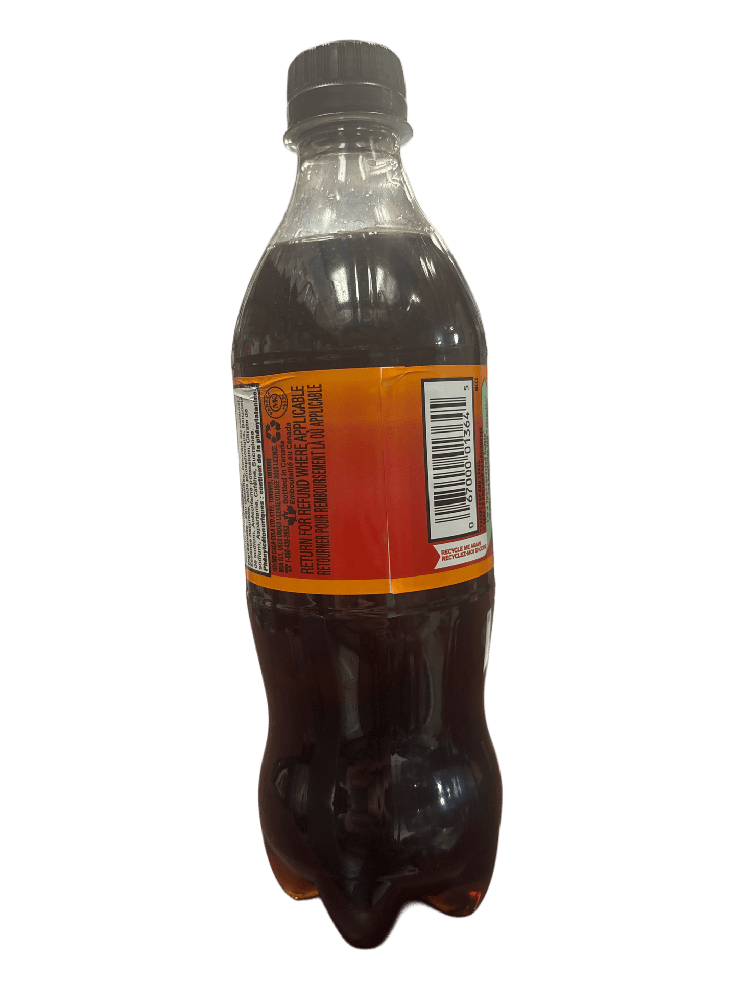 Coca Cola Zero Orange Cream Soda Bottle 500 ML - Canada Edition