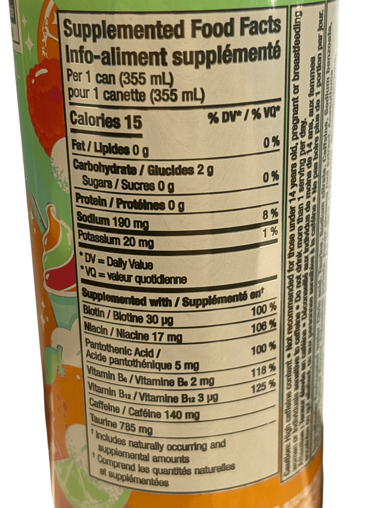 Alani Nu Sherbet Swirl Sorbet Energy Drink 500ML - Canada Edition