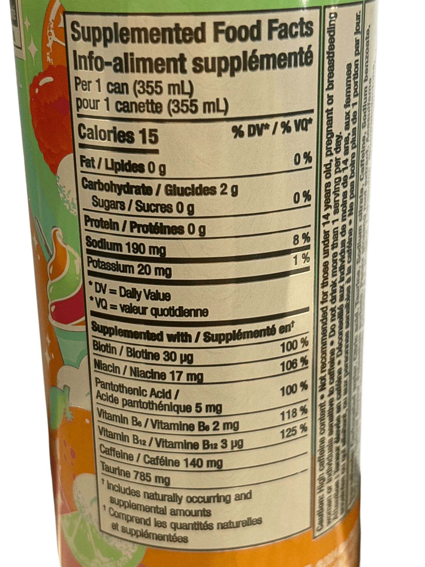 Alani Nu Sherbet Swirl Sorbet Energy Drink 500ML - Canadian Edition