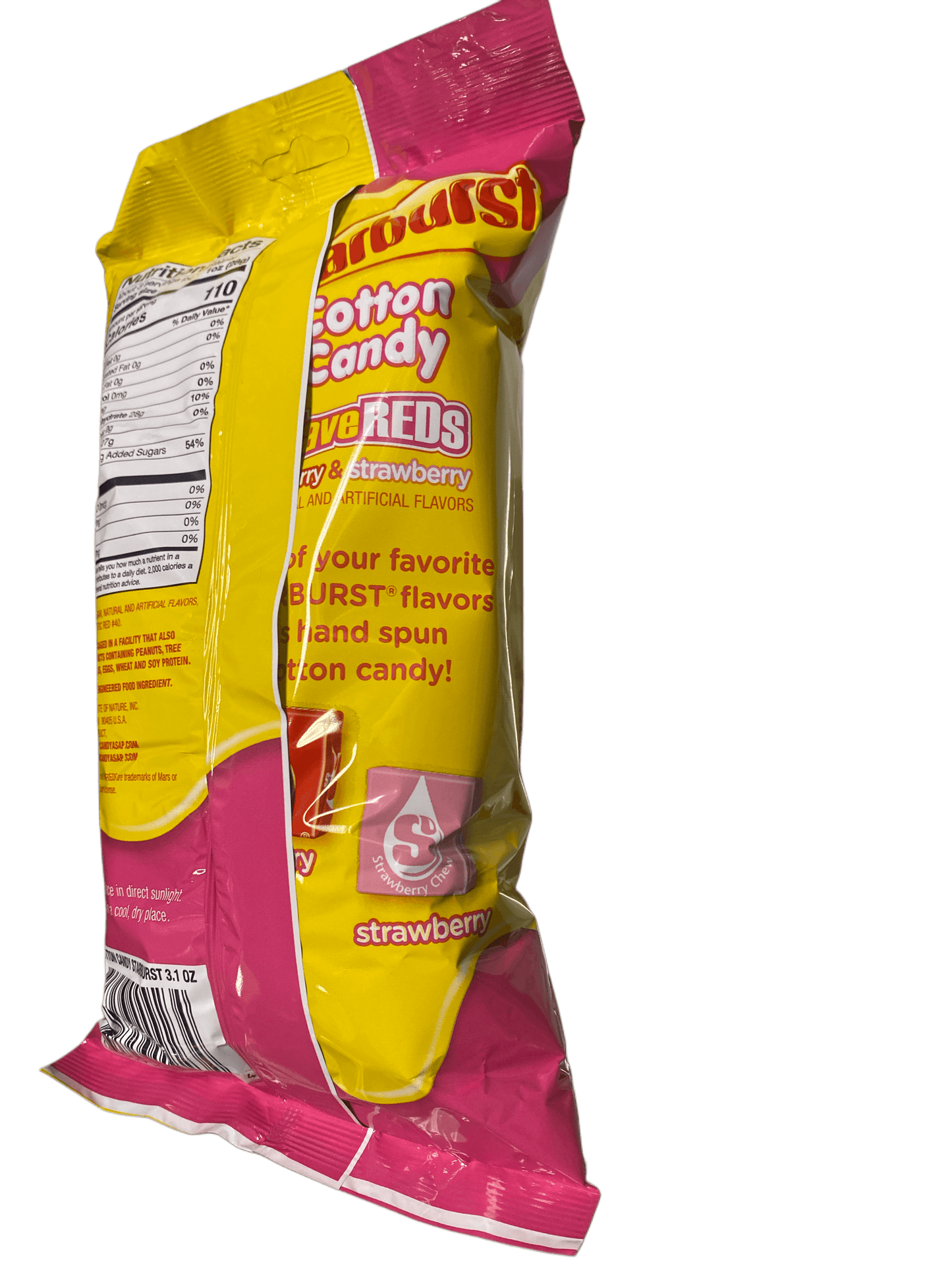 Barbe à papa Starburst Cerise & Fraise
