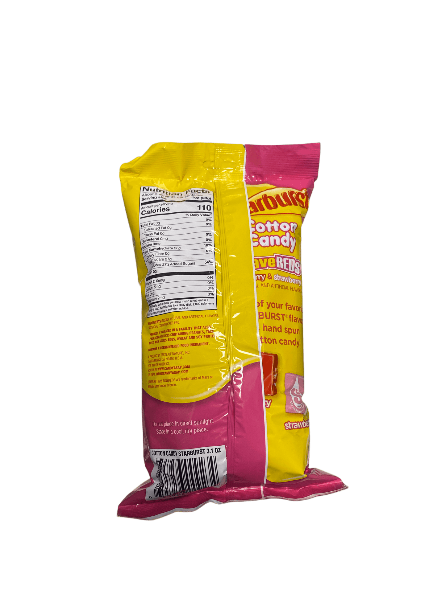 Barbe à papa Starburst Cerise & Fraise