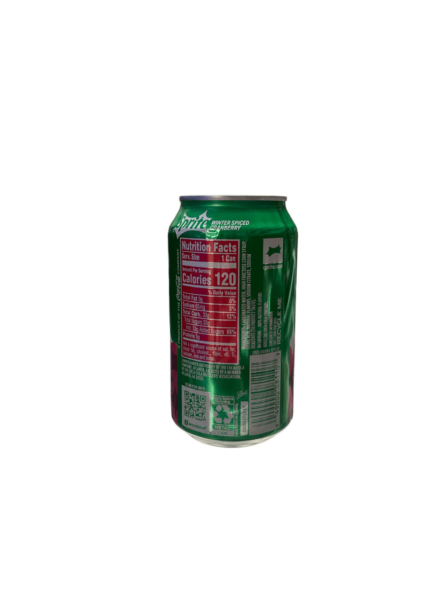 Sprite Winter Spiced Cranberry Dose in limitierter Auflage