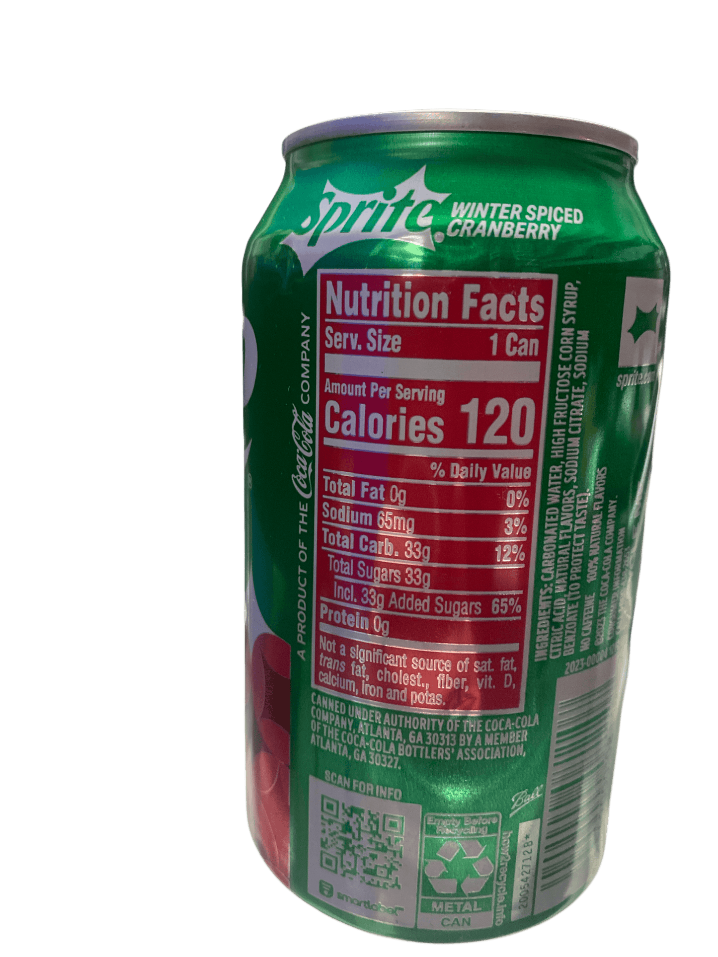 Sprite Winter Spiced Cranberry Dose in limitierter Auflage