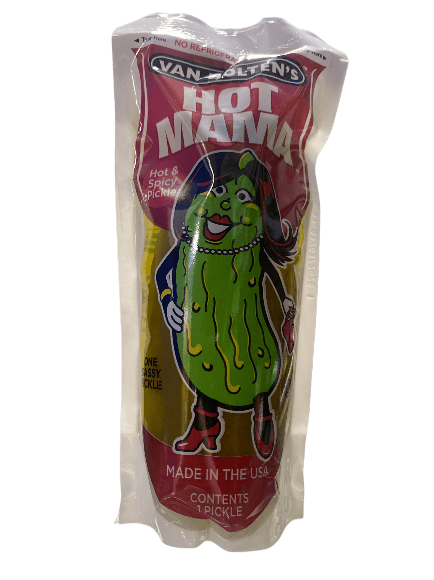 Cornichon géant Hot Mama de Van Holten dans une pochette