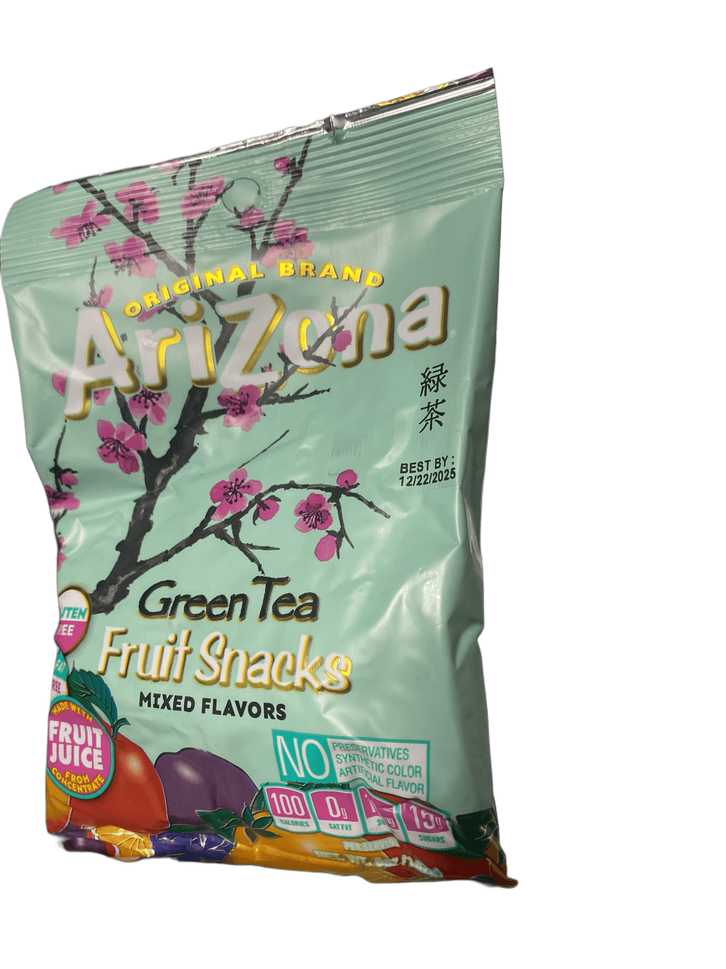 Arizona Green Tea Fruit Snacks Candy Bag