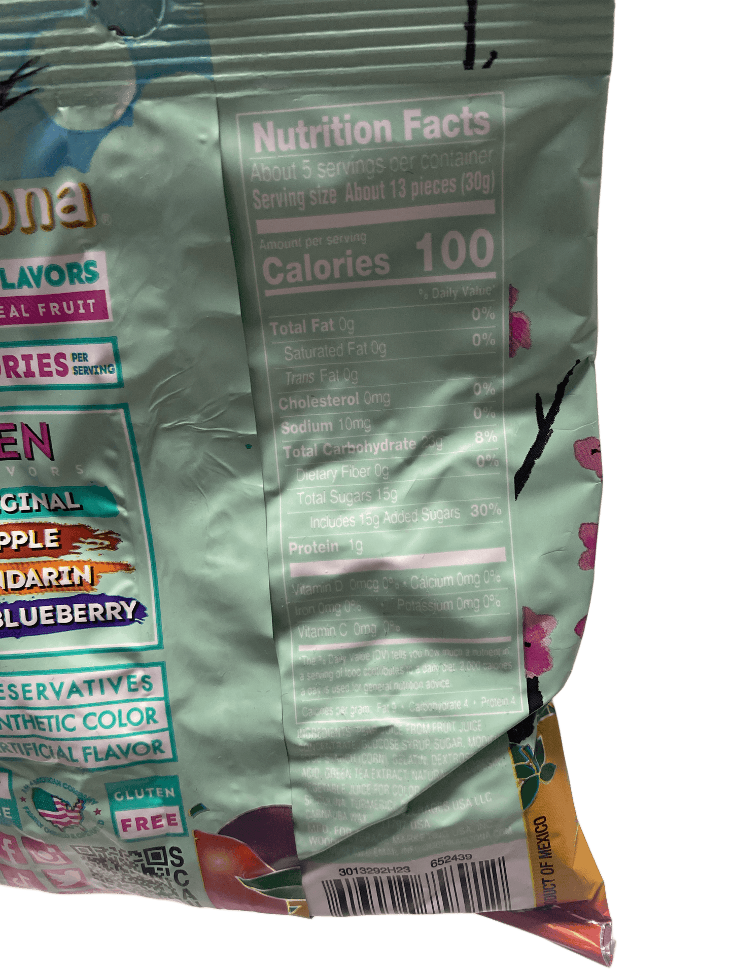 Arizona Green Tea Fruit Snacks Candy Bag