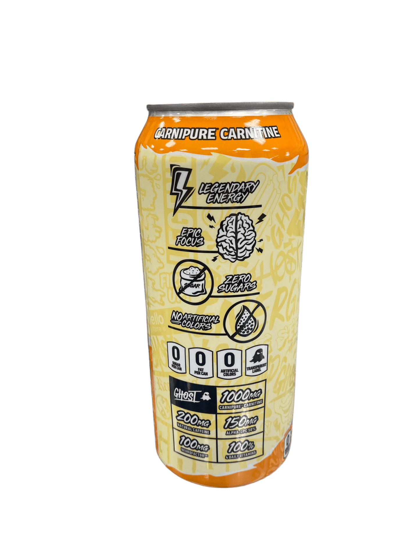 Boisson énergisante à la crème d'orange fantôme