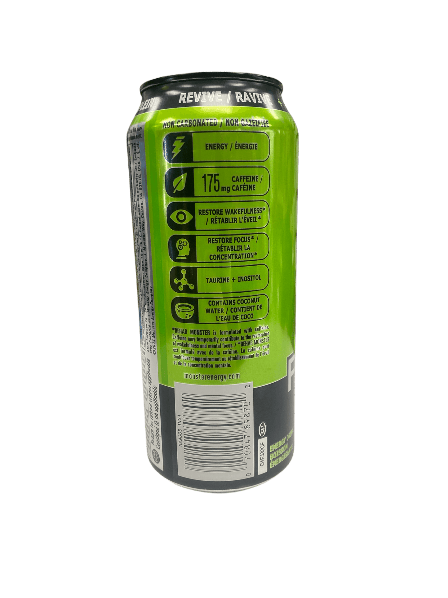 Monster Energy Rehab Recover Green Tea Drink 458ML - Canadian Edition