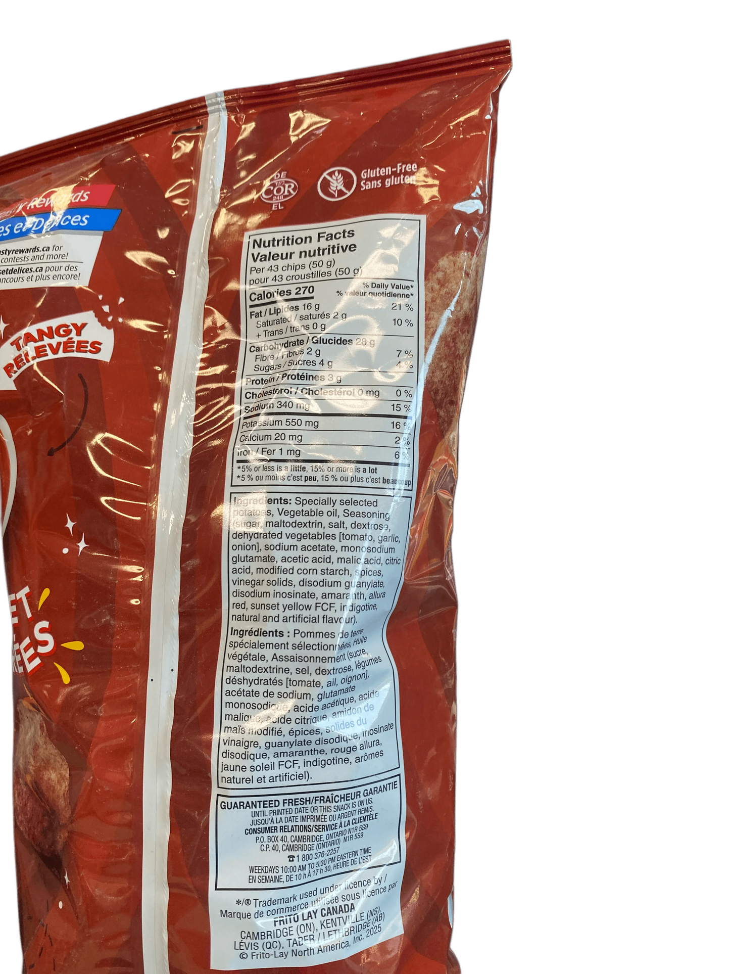 Lays Ketchup Chips - 220G Canada Edition