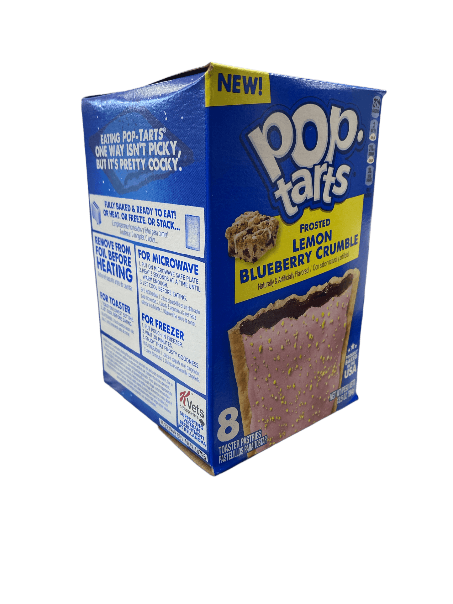 Pop Tarts Frosted Lemon Blueberry Crumble 13.5OZ - 8 Pack - U.S Edition