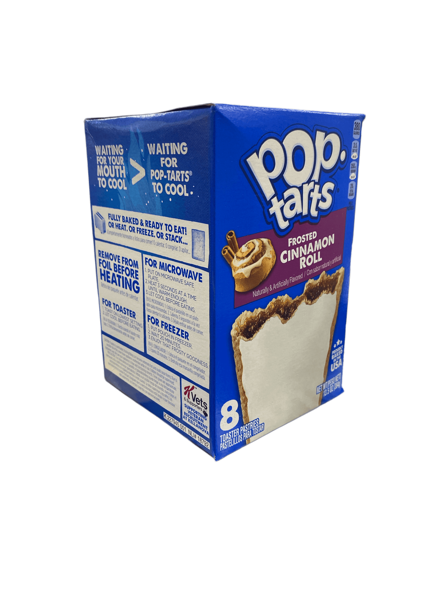 Pop Tarts Frosted Cinnamon Roll 13.5OZ - 8 Pack - U.S Edition