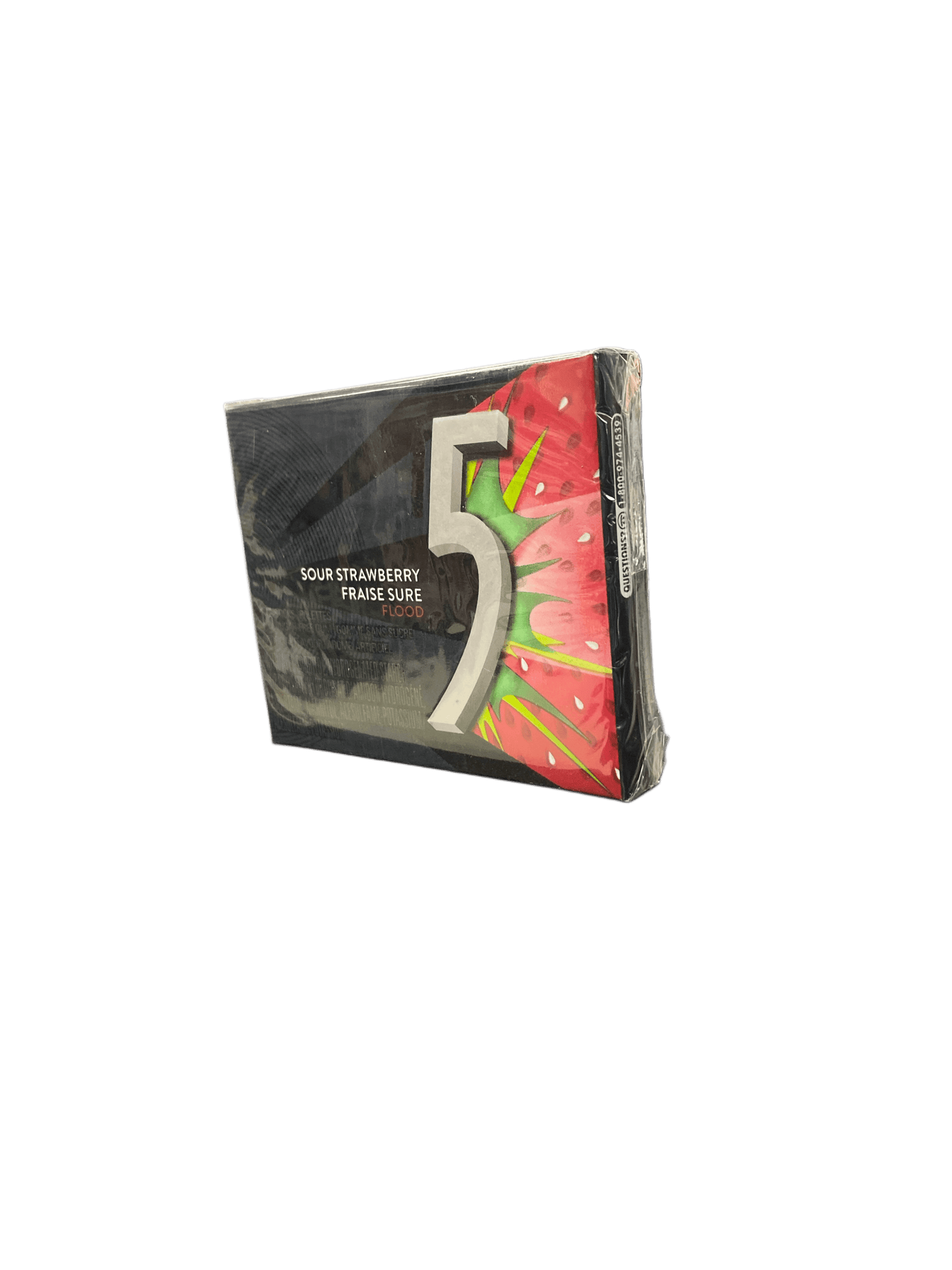 5 Gum Sour Strawberry 15 Pieces - Canadian Edition