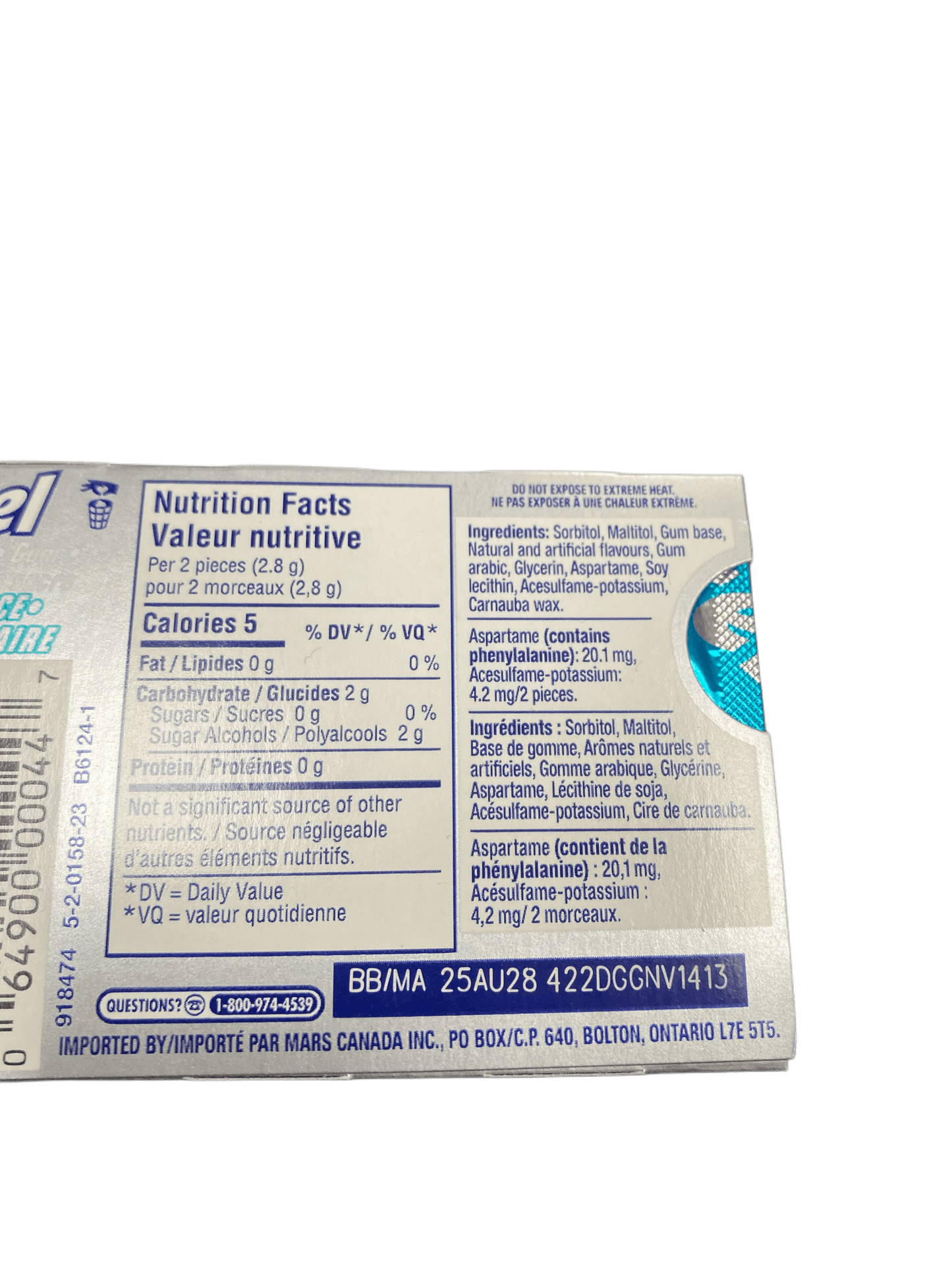 Excel Polar Ice Gum 12 Pieces