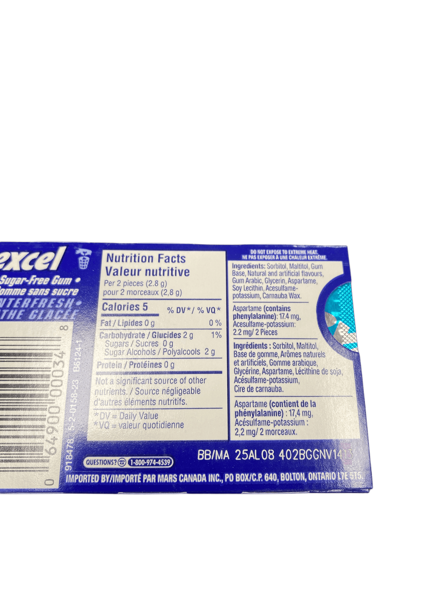 Excel Winter Fresh Gum 12 Pieces