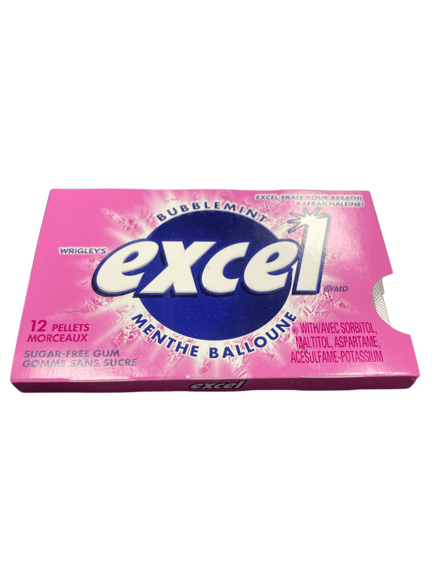 Excel Bubblemint Gum 12 Pieces