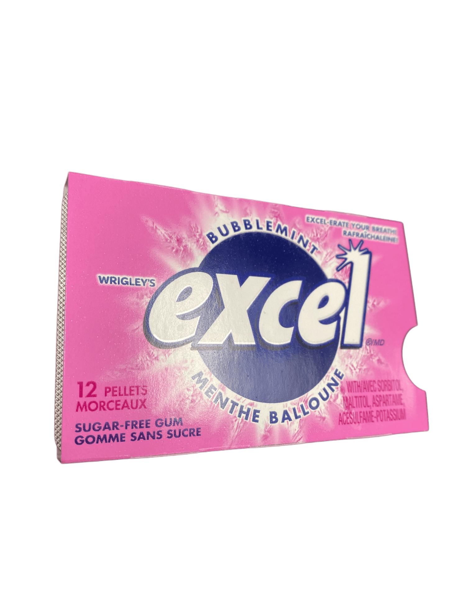 Excel Bubblemint Gum 12 Pieces