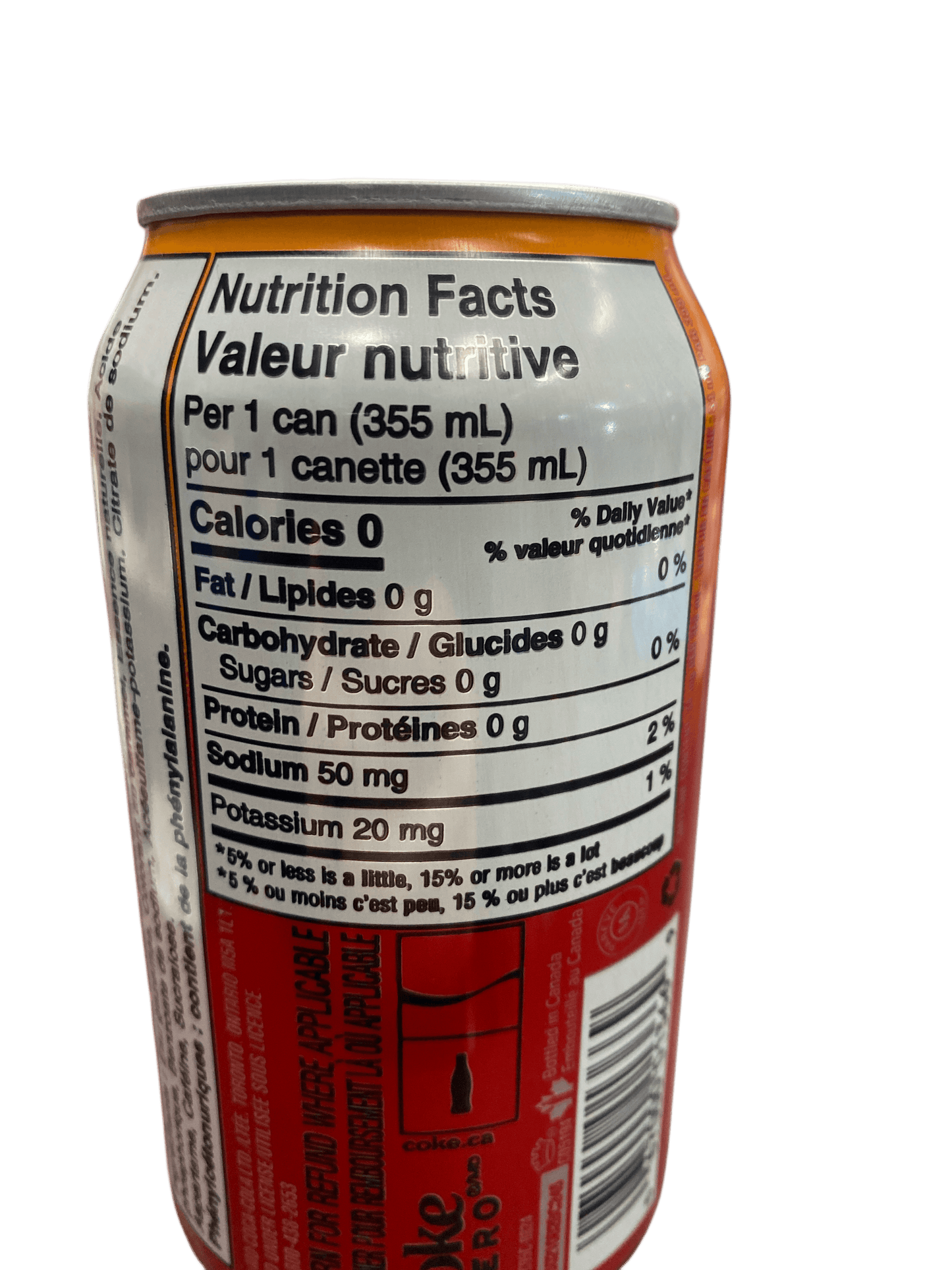 Coca Cola Zero Orange Cream Soda Can 355 ML - Canada Edition