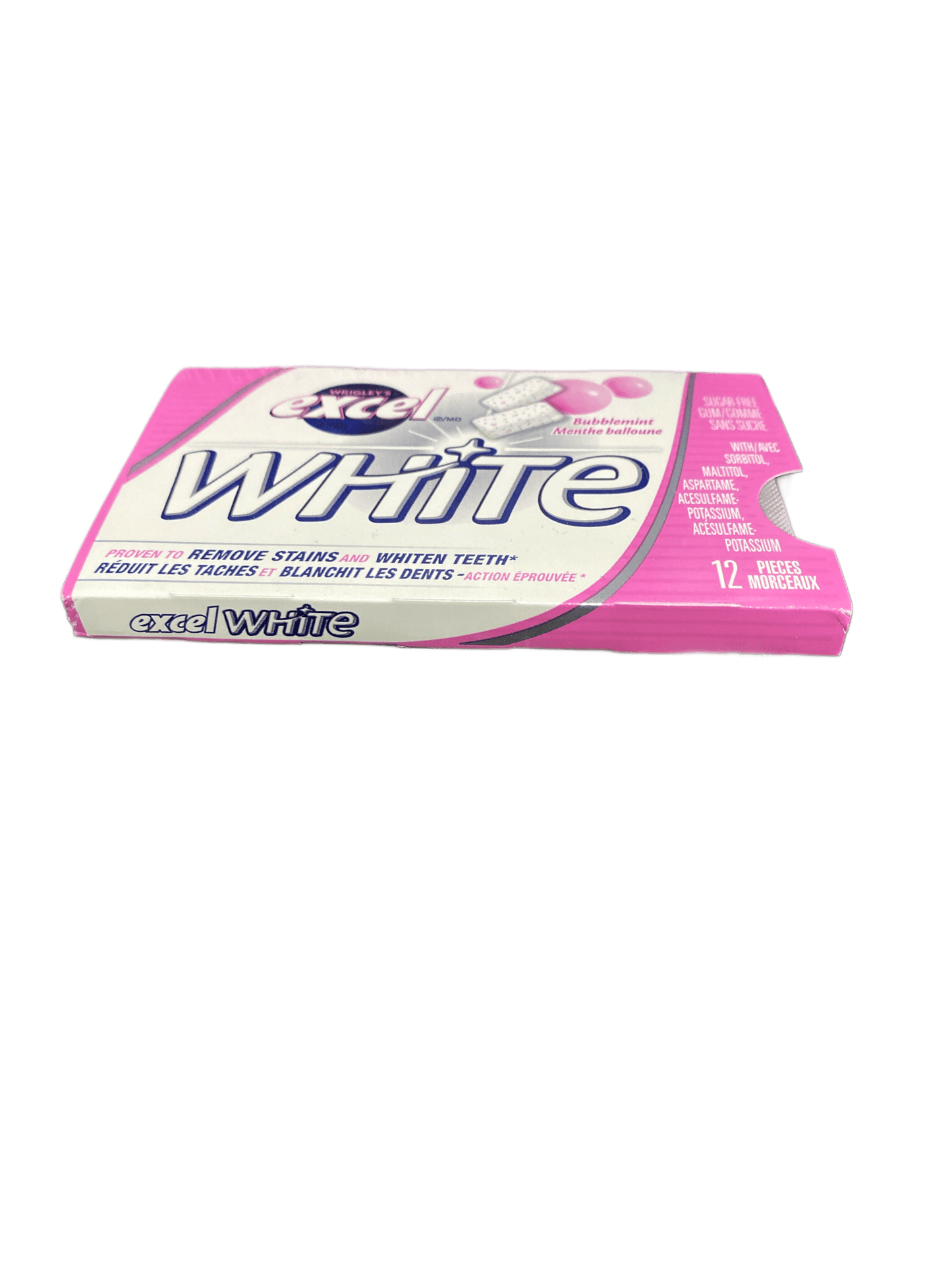 Excel White Bubblemint Gum 12 Pieces