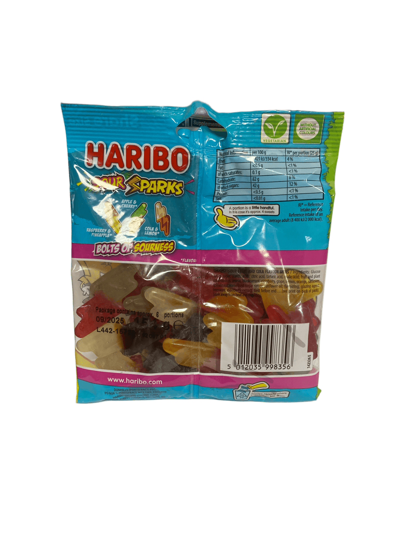 Haribo Sour Sparks 140G