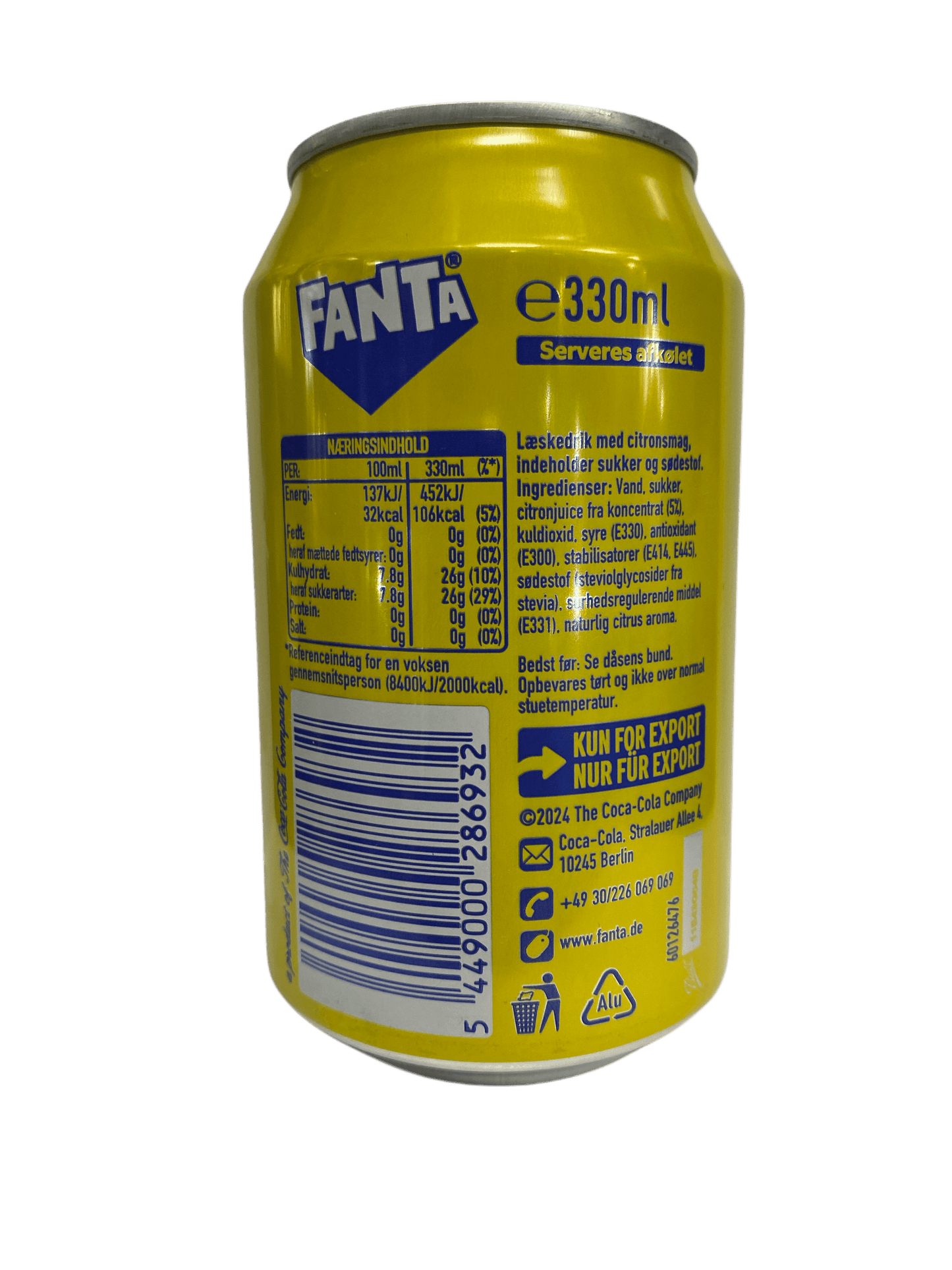Fanta Lemon 330ML - Euro Edition