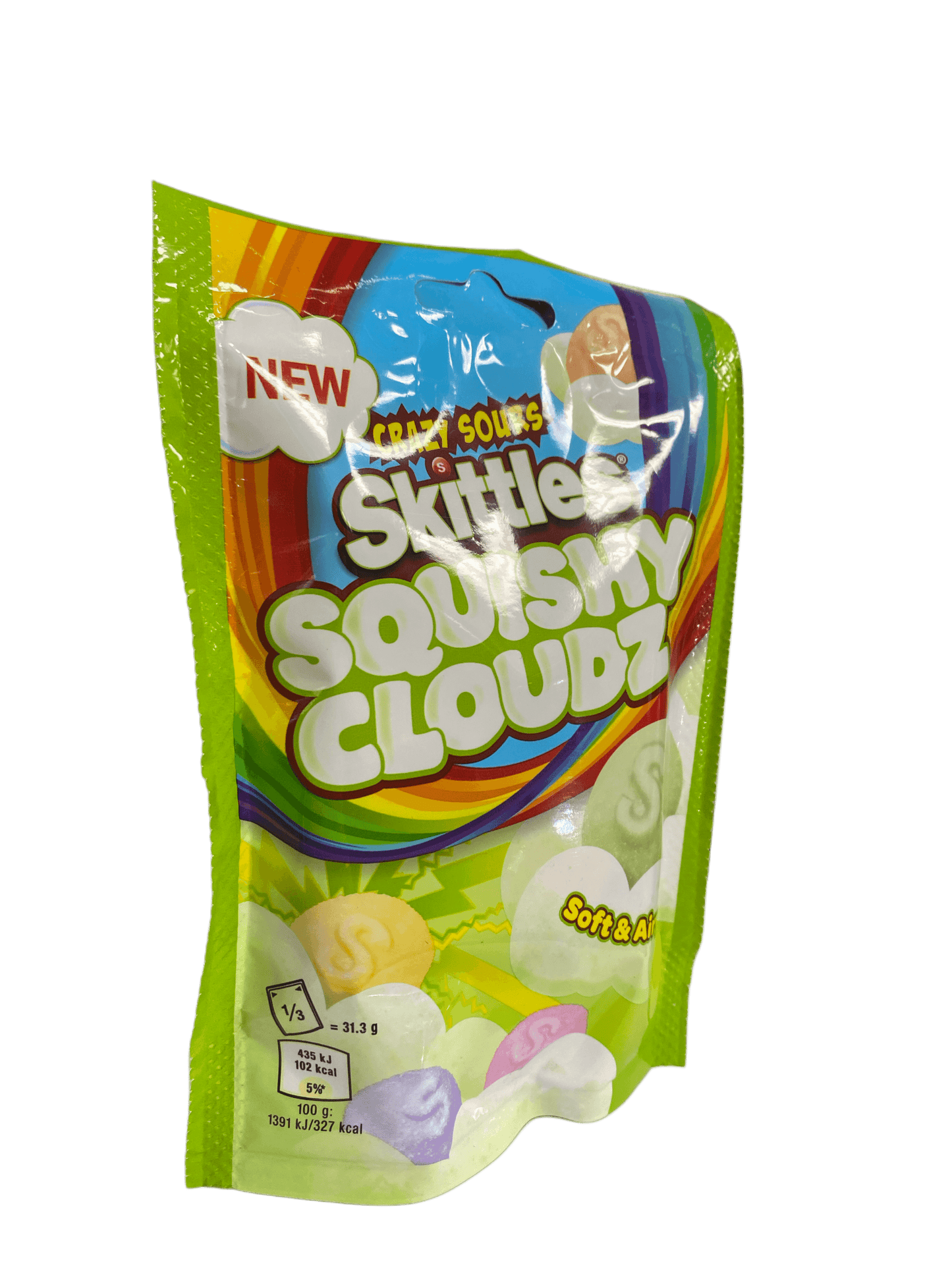 Skittles Crazy Sours Squishy Cloudz Candy Bag 94G