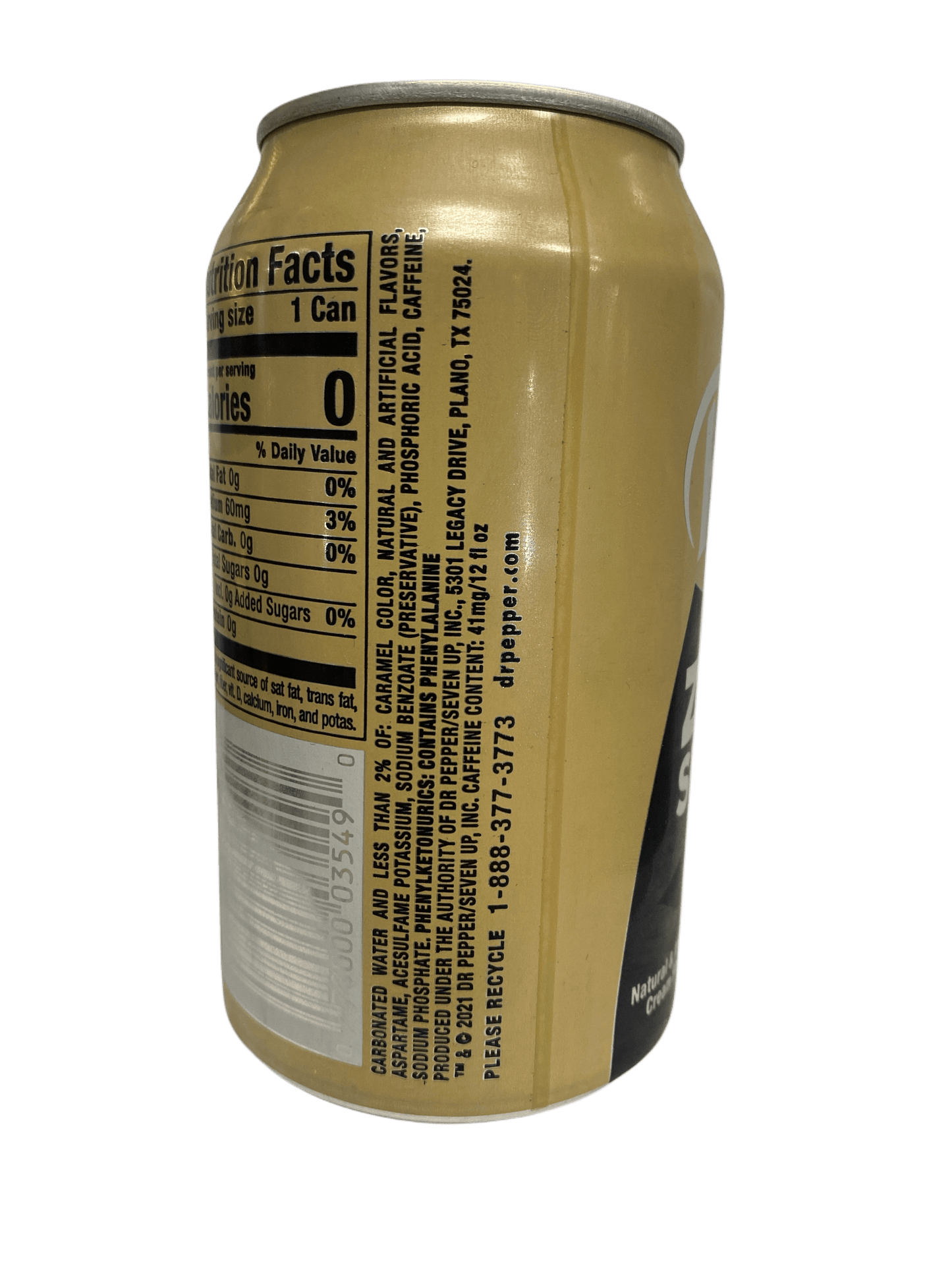 Dr. Pepper & Cream Soda Zero Sugar 12OZ