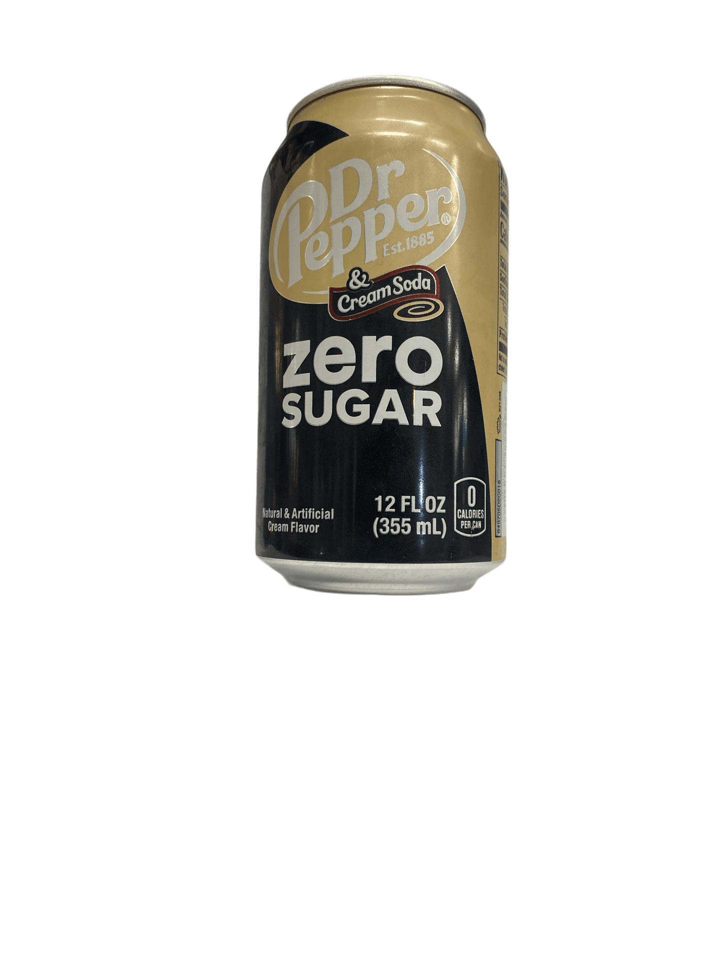 Dr. Pepper & Cream Soda Zero Sugar 12OZ