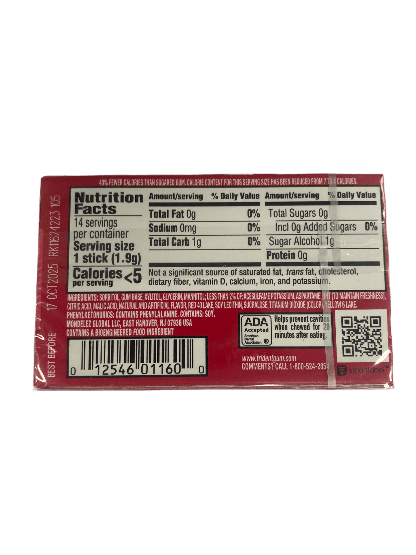 Trident Island Berry Lime 14 Sticks