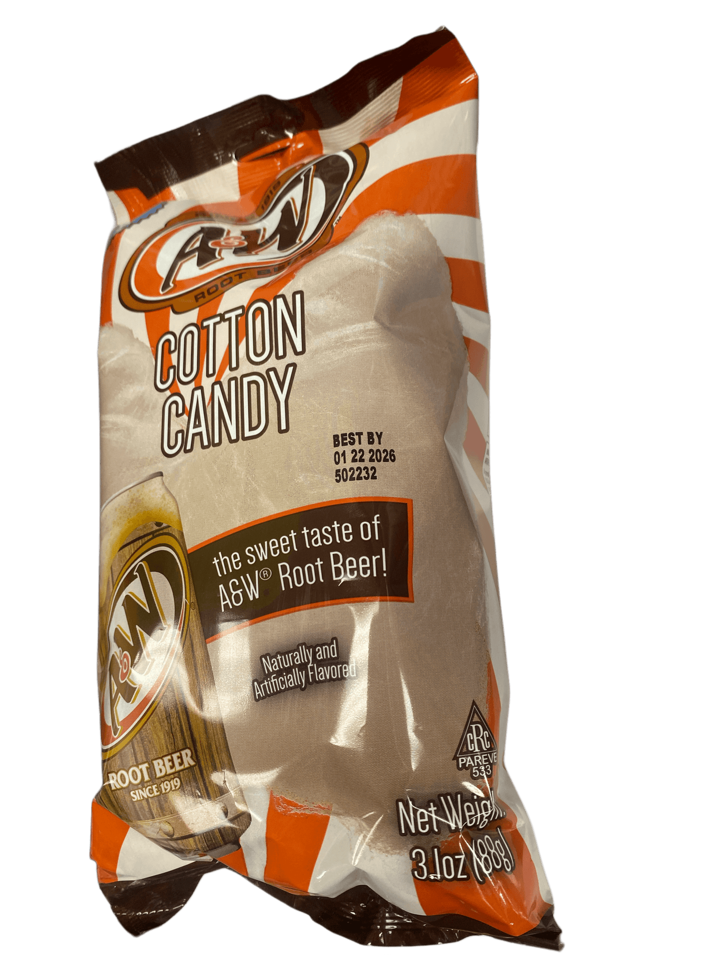 A&W Root Beer Cotton Candy 3OZ