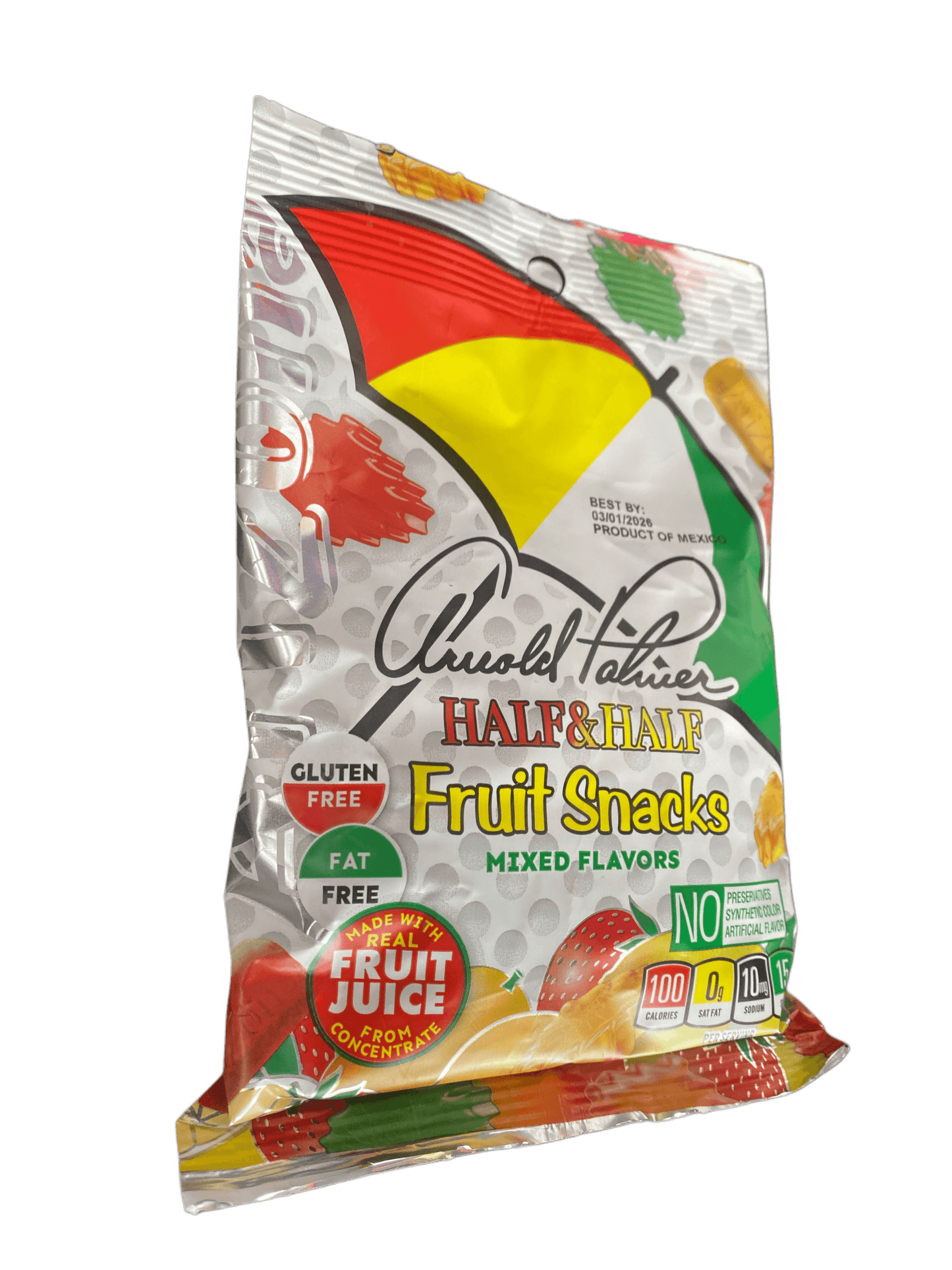 Arizona Half & Half Fruit Snacks Mixed Flavors Candy Bag 5OZ