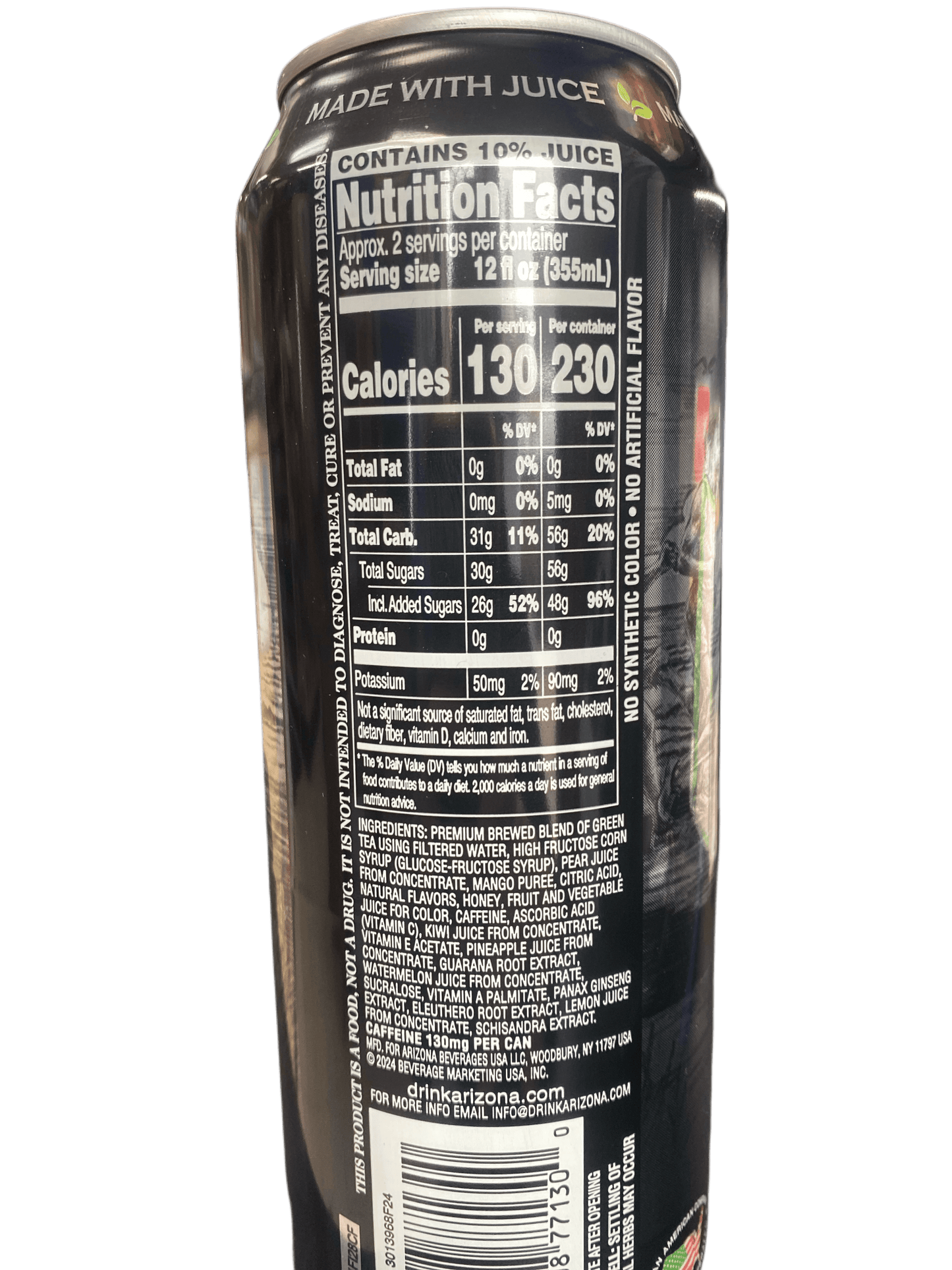 Arizona RX Energy Watermelon Drink 22OZ