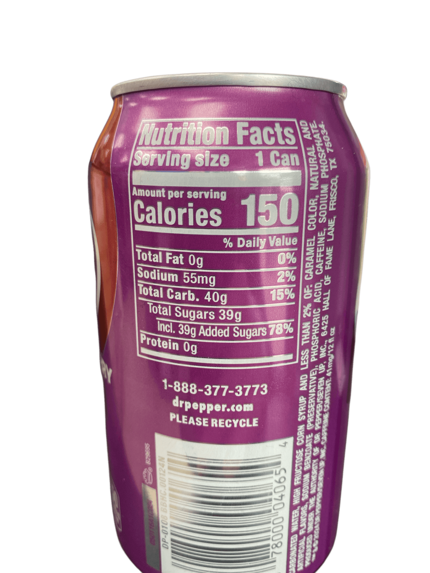 Dr. Pepper Blackberry Soda Can 355ML
