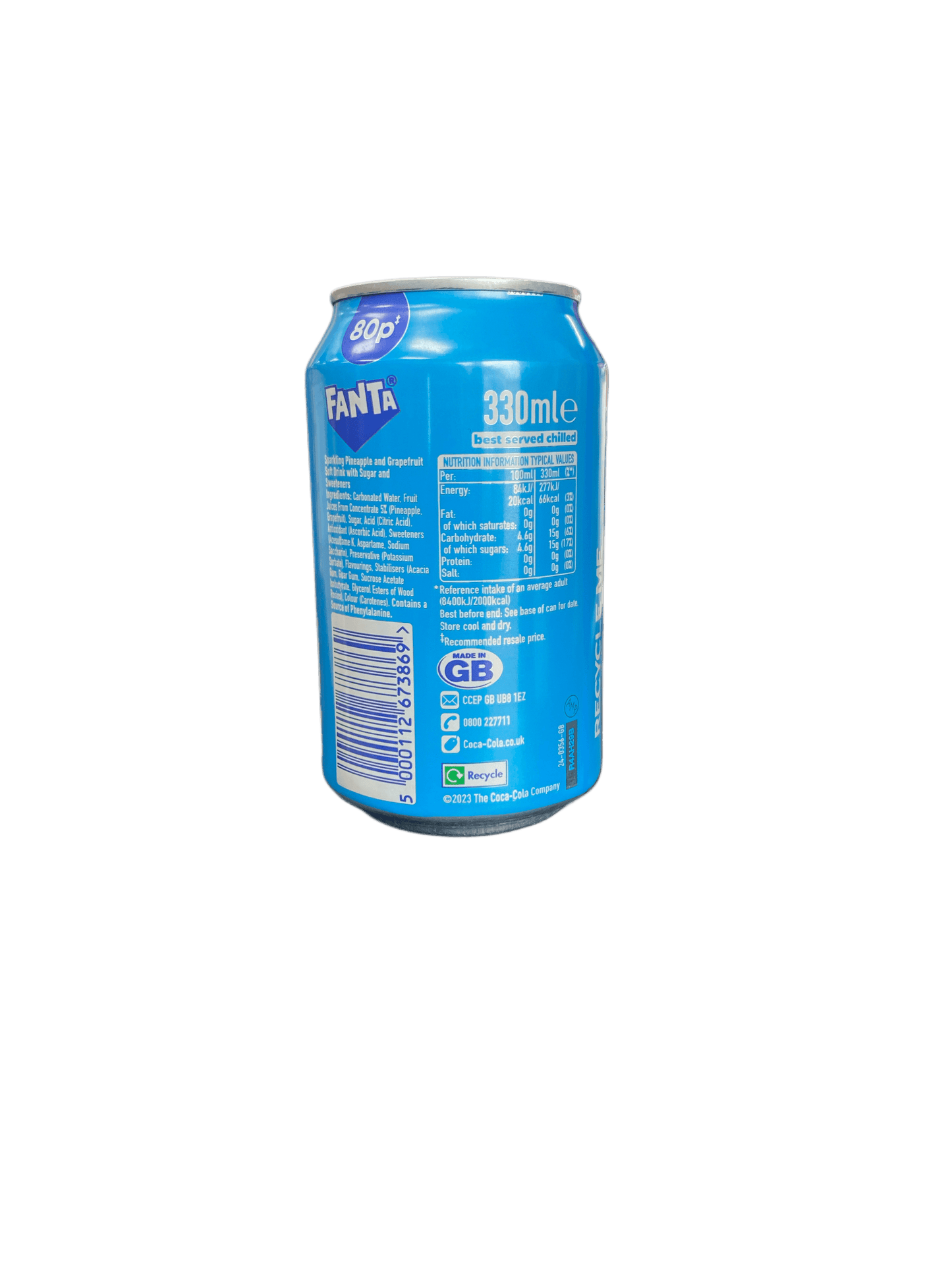 Fanta Pineapple & Grapefruit Can 330ML