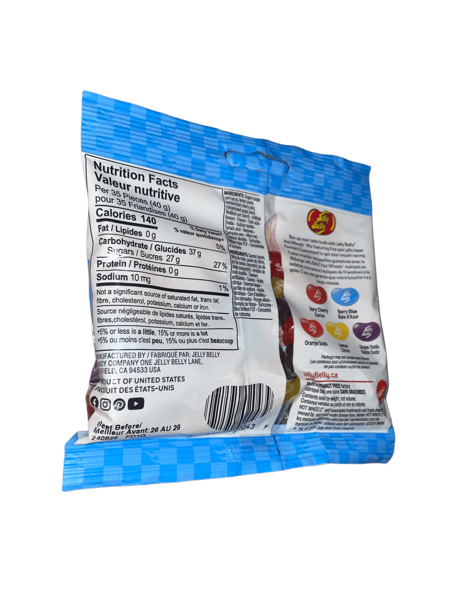 Jelly Belly Hot Wheels Candy Bag 80G