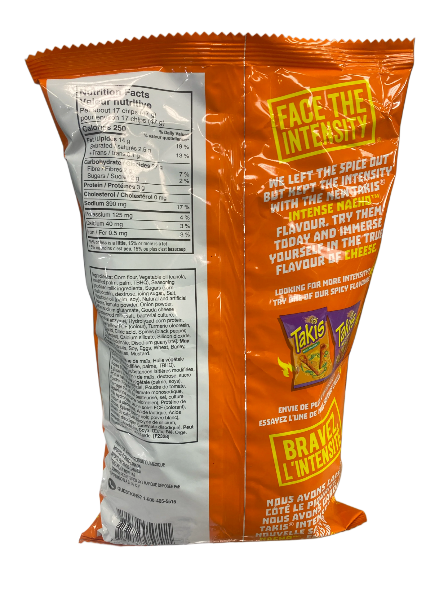 Takis Intense Nacho 280G - Kanadische Ausgabe