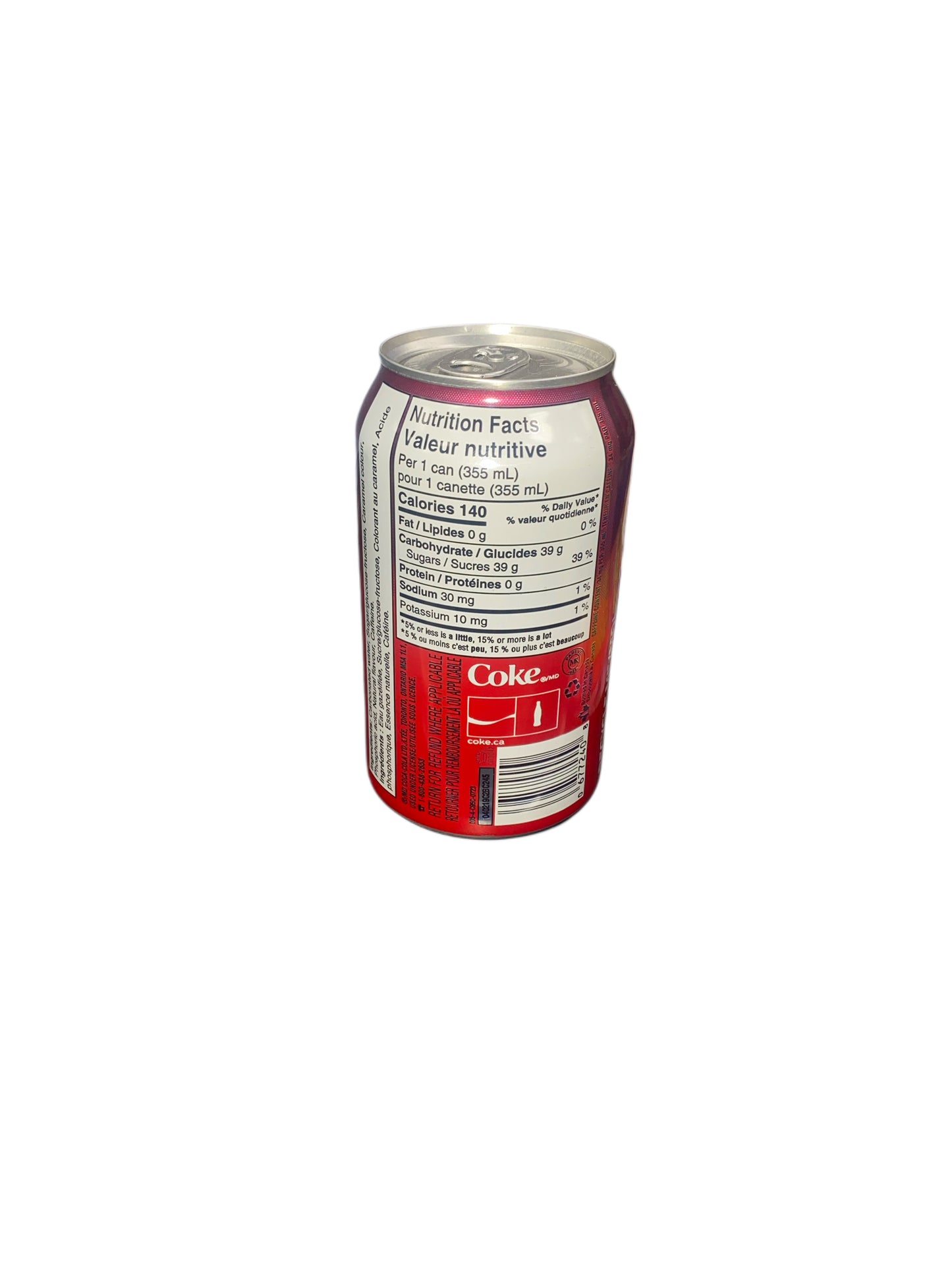 Lata de Coca-Cola Cereza 355 ml – Edición Canadiense